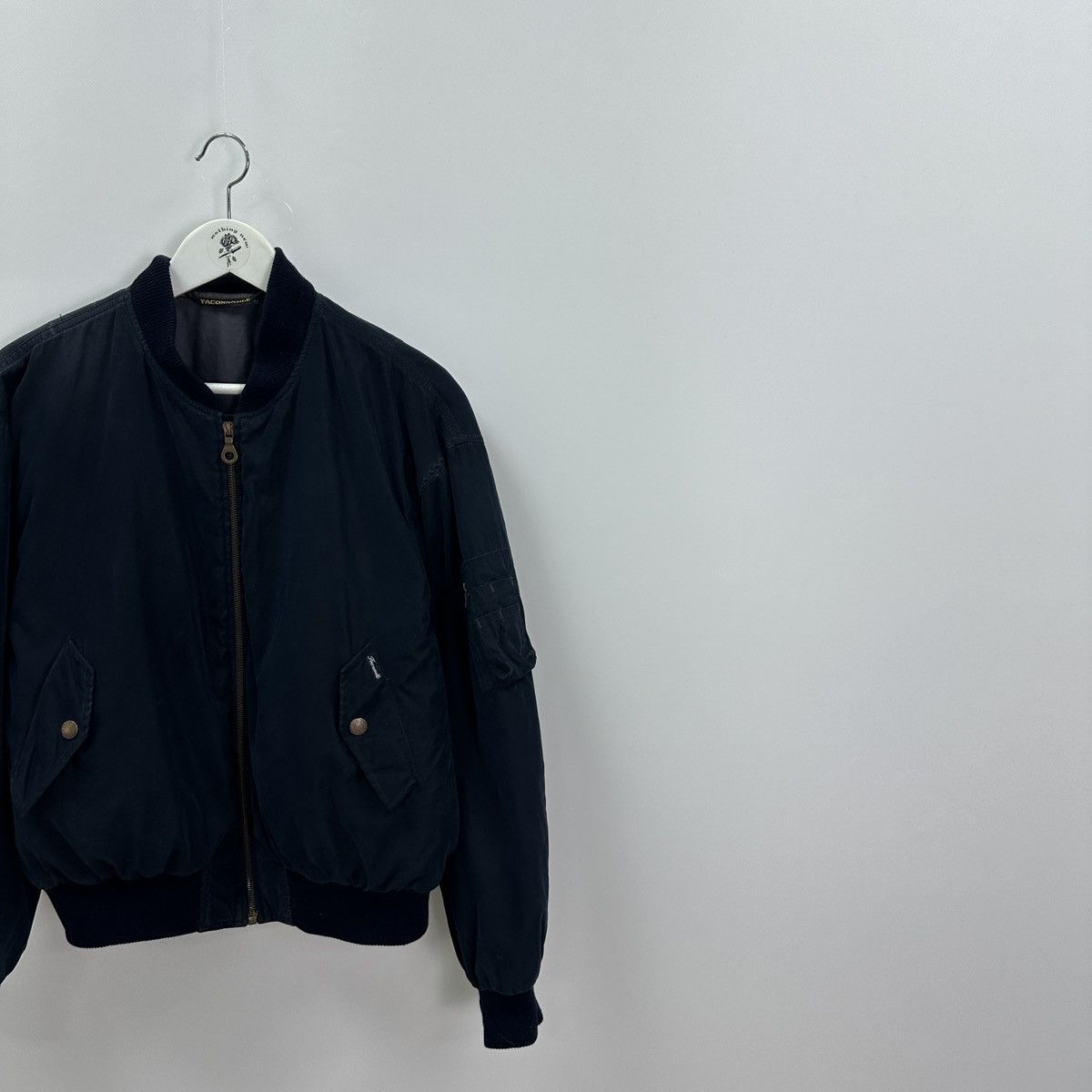 Vintage Vintage 90s Faconnable Albert Goldberg France bomber jacket Size US M / EU 48-50 / 2 - 2 Thumbnail