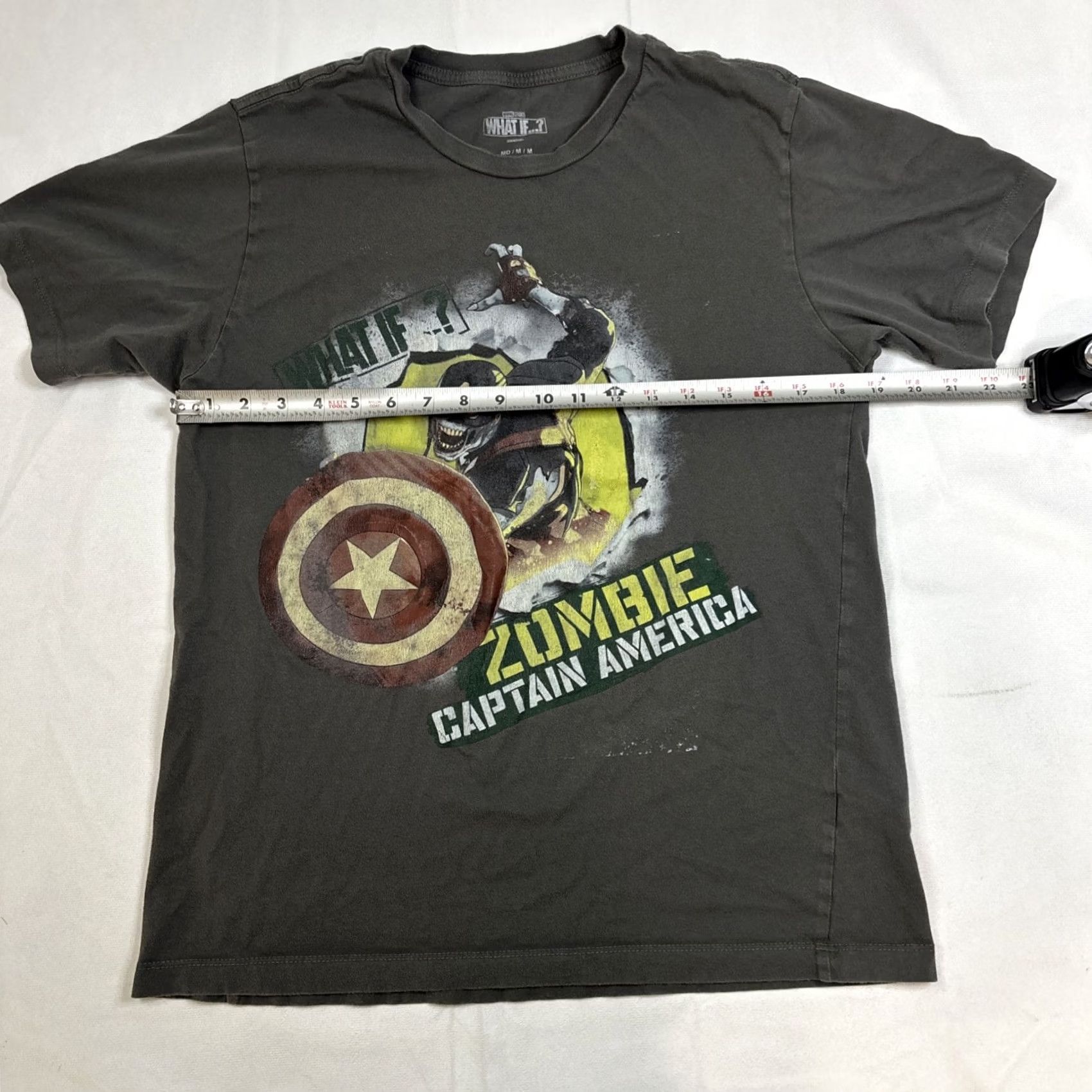 Vintage Marvel What If T Shirt Men’s Medium Gray Zombie Captain America Graphic Mens M Gray Shirts Size US M / EU 48-50 / 2 - 4 Thumbnail