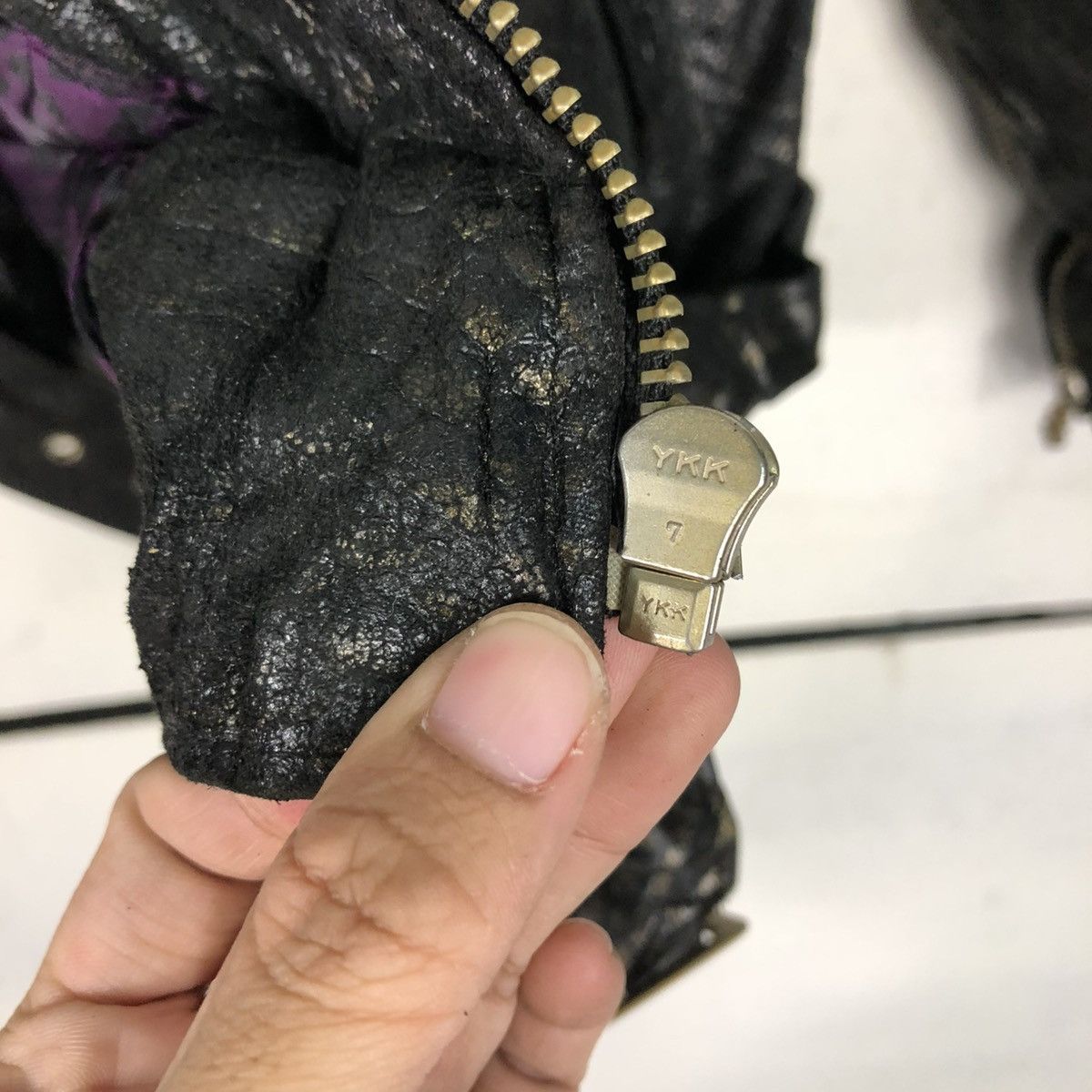 Japanese Brand 🔥VINTAGE BIKER LEATHER JACKET SWAGGER DOUBLE COLLAR Size US M / EU 48-50 / 2 - 19 Thumbnail