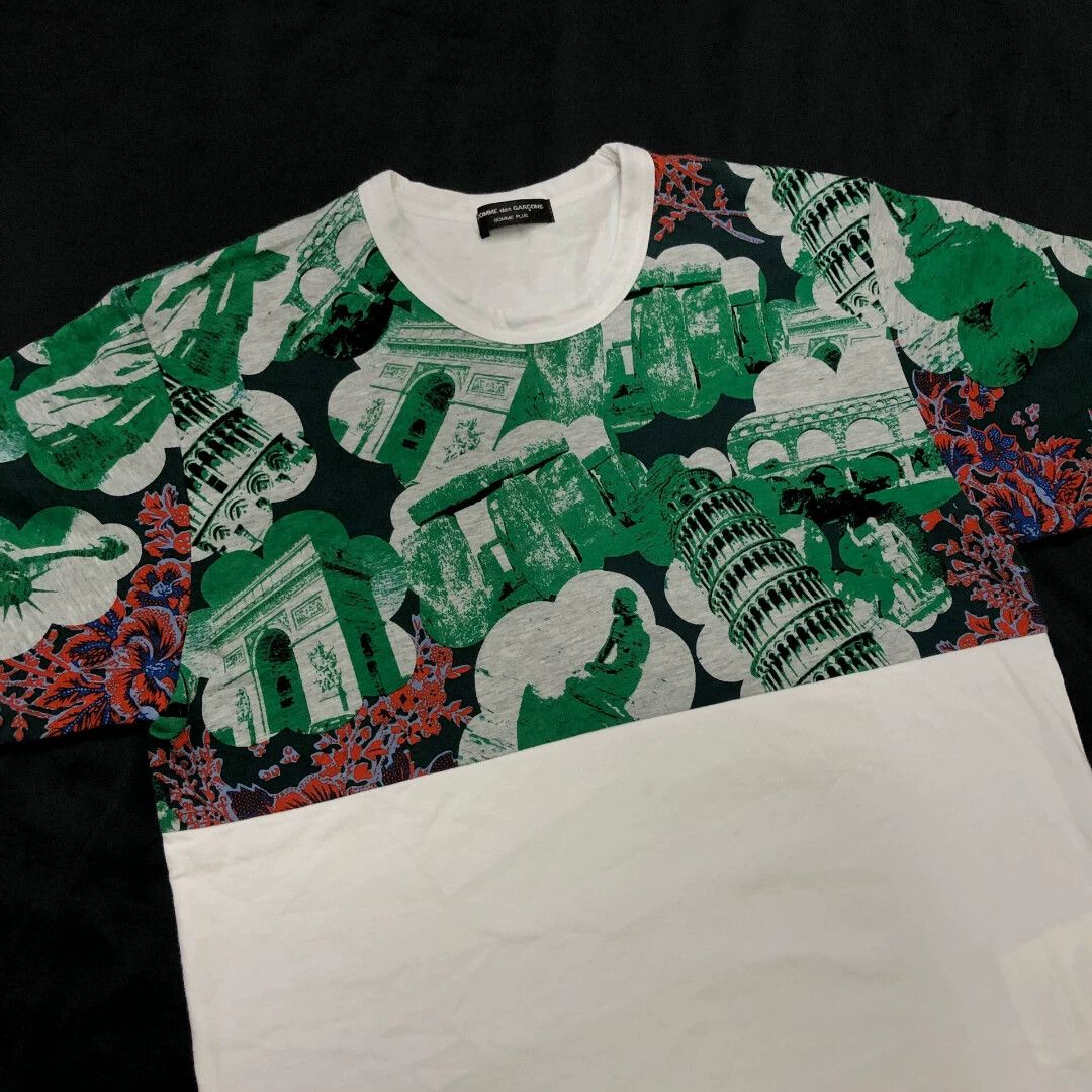 Comme des Garcons CDG 2001SS Fluo Travel White Cotton Panel Jacket Unisex Size US S / EU 44-46 / 1 - 4 Thumbnail