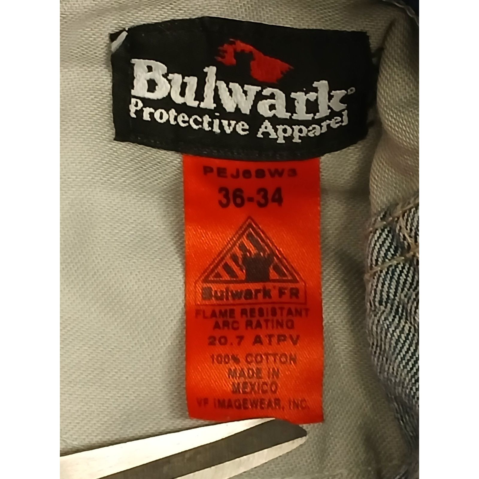 Bulwark Bulwark (36x34) Flame-Resistant Straight Blue Denim Jeans Size US 36 / EU 52 - 8 Thumbnail