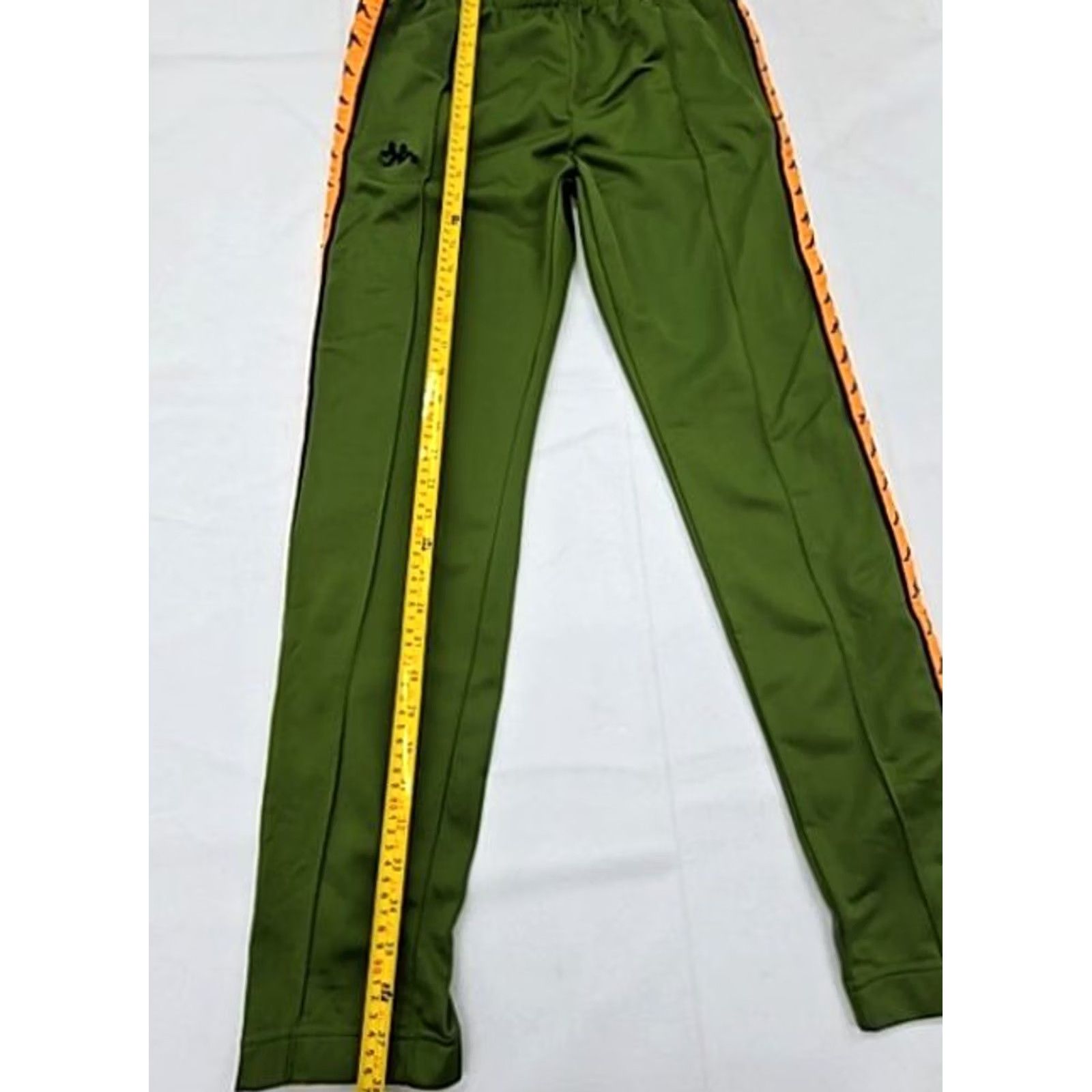 Kappa Kappa Mens Green Track Pants Small Side Stripes Tapered Polyester Size US 29 - 5 Thumbnail