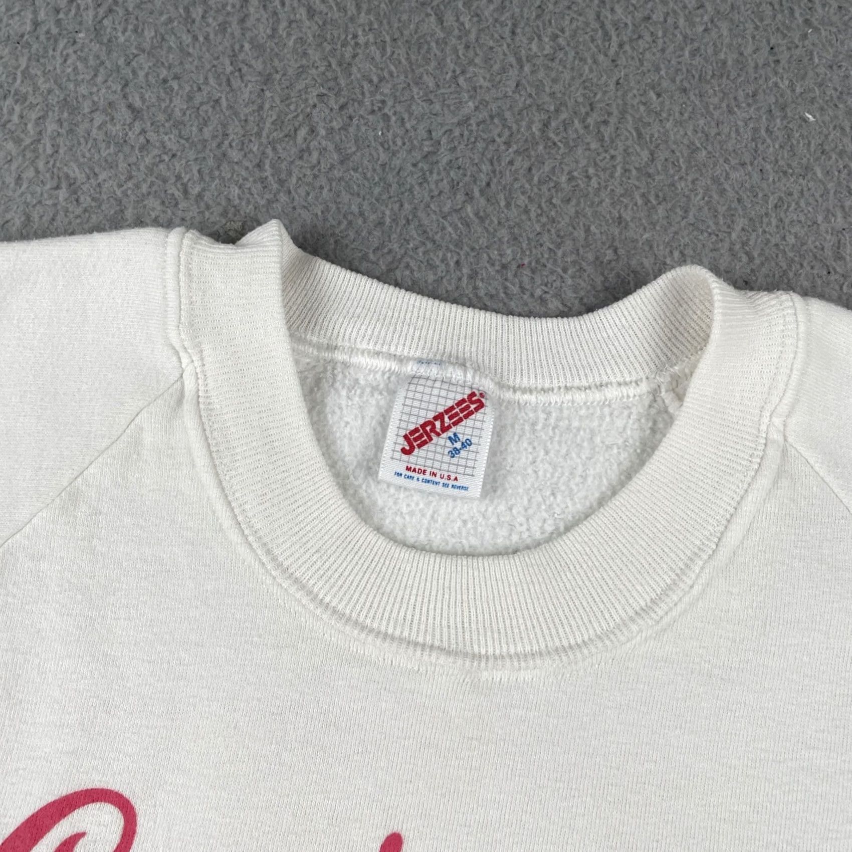 Jerzees VINTAGE Jerzees Sweatshirt M Mens White Graphic Print Coors Light Winter Park Course 50/50 Pullover Size US M / EU 48-50 / 2 - 6 Thumbnail
