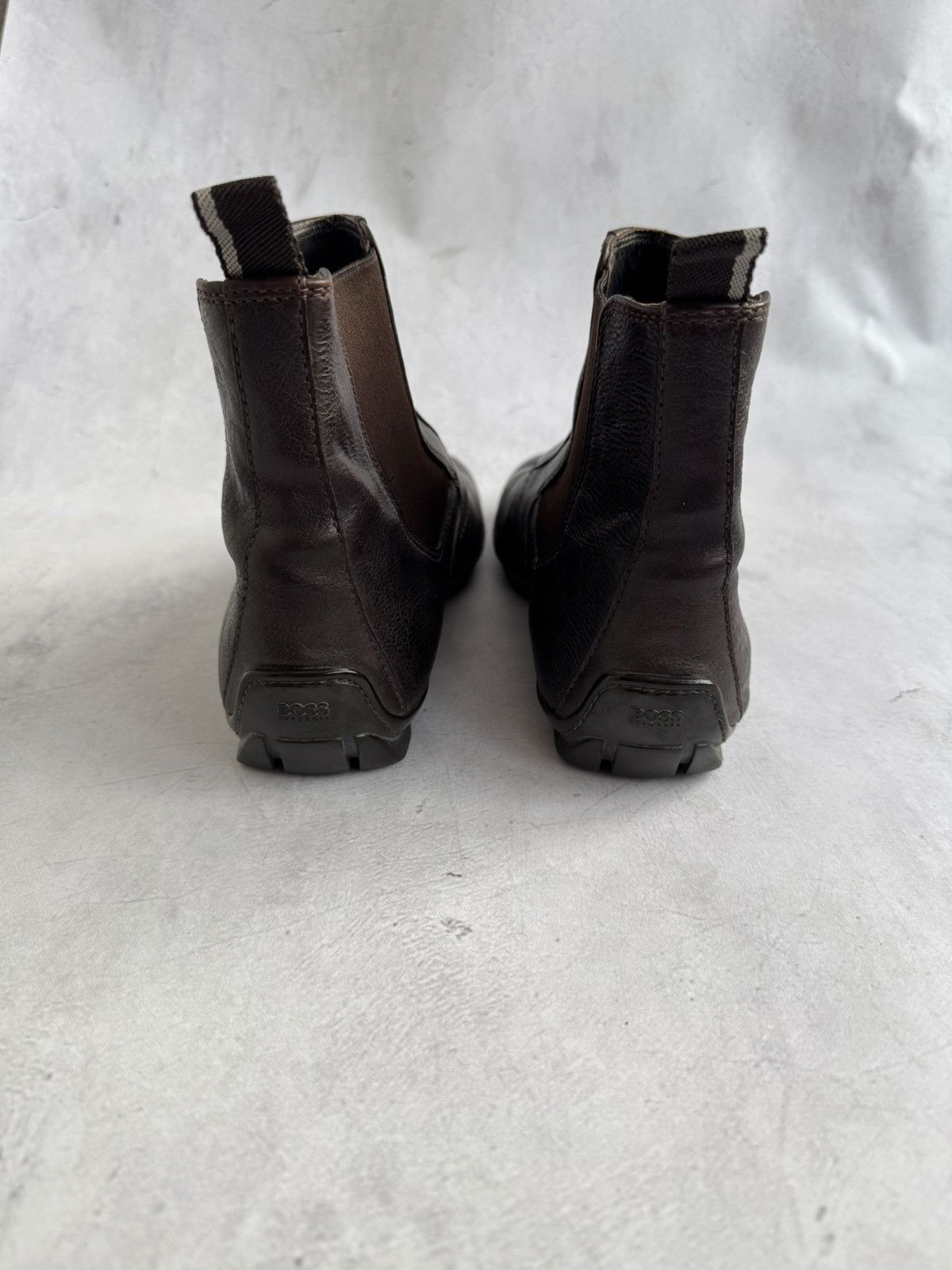 Hugo Boss Hugo Boss Brown Leather Chelsea Boots Size US 8 / EU 41 - 3 Thumbnail
