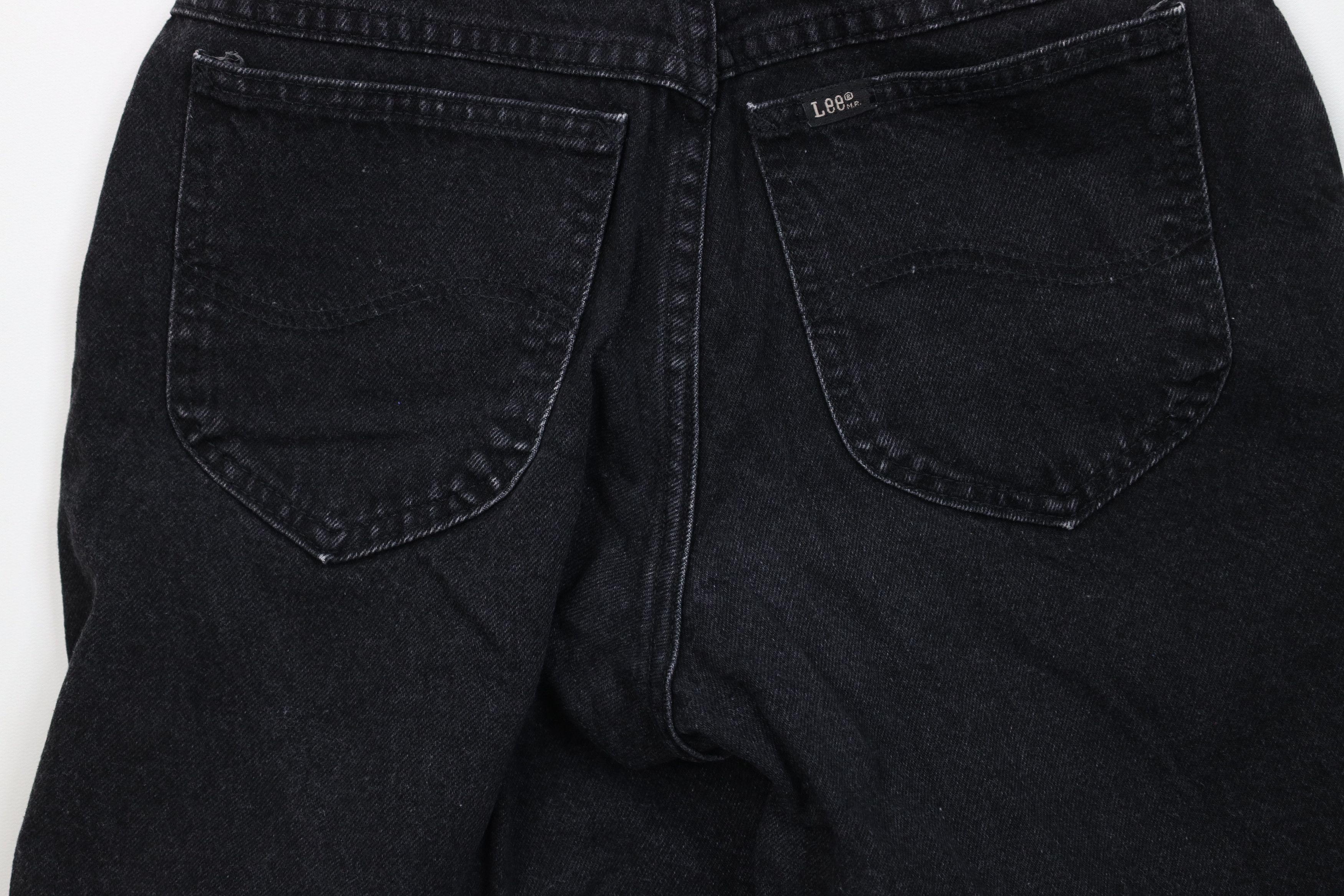Lee Vintage 90s Lee Denim Jean Shorts Black Cotton USA Size 28" / US 6 / IT 42 - 11 Thumbnail