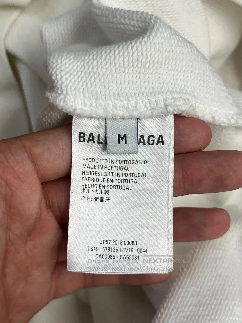 Balenciaga Balenciaga Letter Printed Fleece Hooded Sweatshirt Size US M / EU 48-50 / 2 - 4 Thumbnail