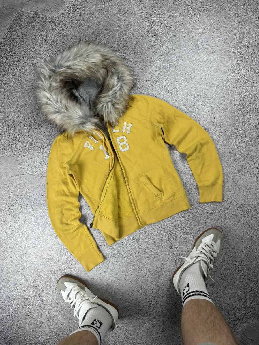 Abercrombie & Fitch Abercrombie Fitch Fur Fuzzy Full Zip Hoodie