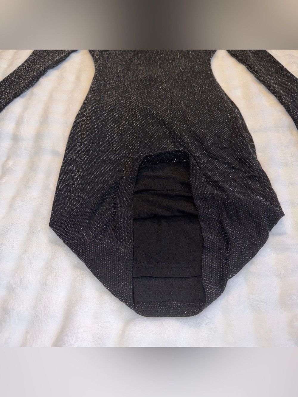 Lulus Gift of Love Black and Silver Backless Long Sleeve Dress Size XS / US 0-2 / IT 36-38 - 6 Thumbnail