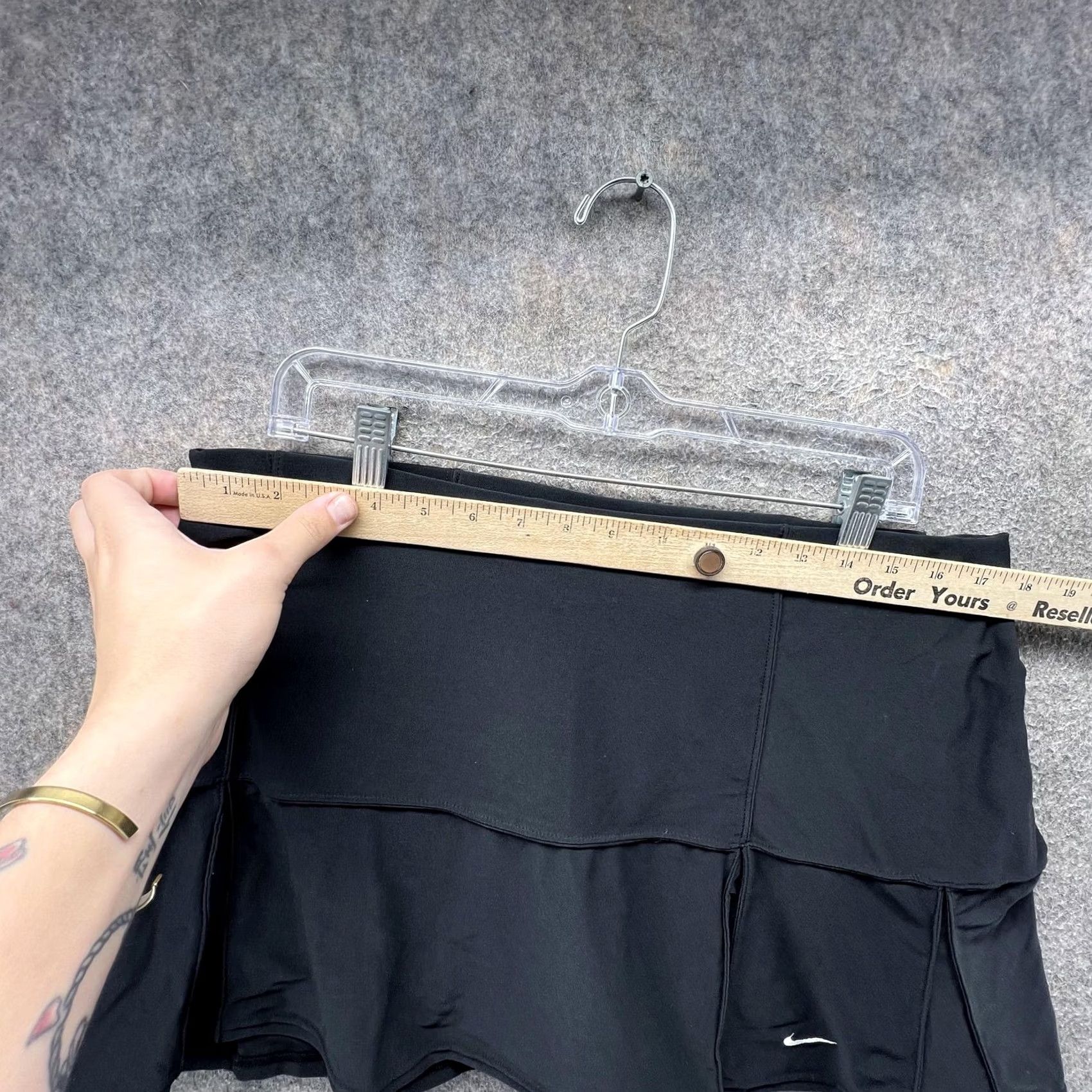 Nike Nike Skort Womens Large Black NikeFIT Dry Tennis Athletic Pull On Stretch Sport Mens? Womens Size ONE SIZE - 3 Thumbnail