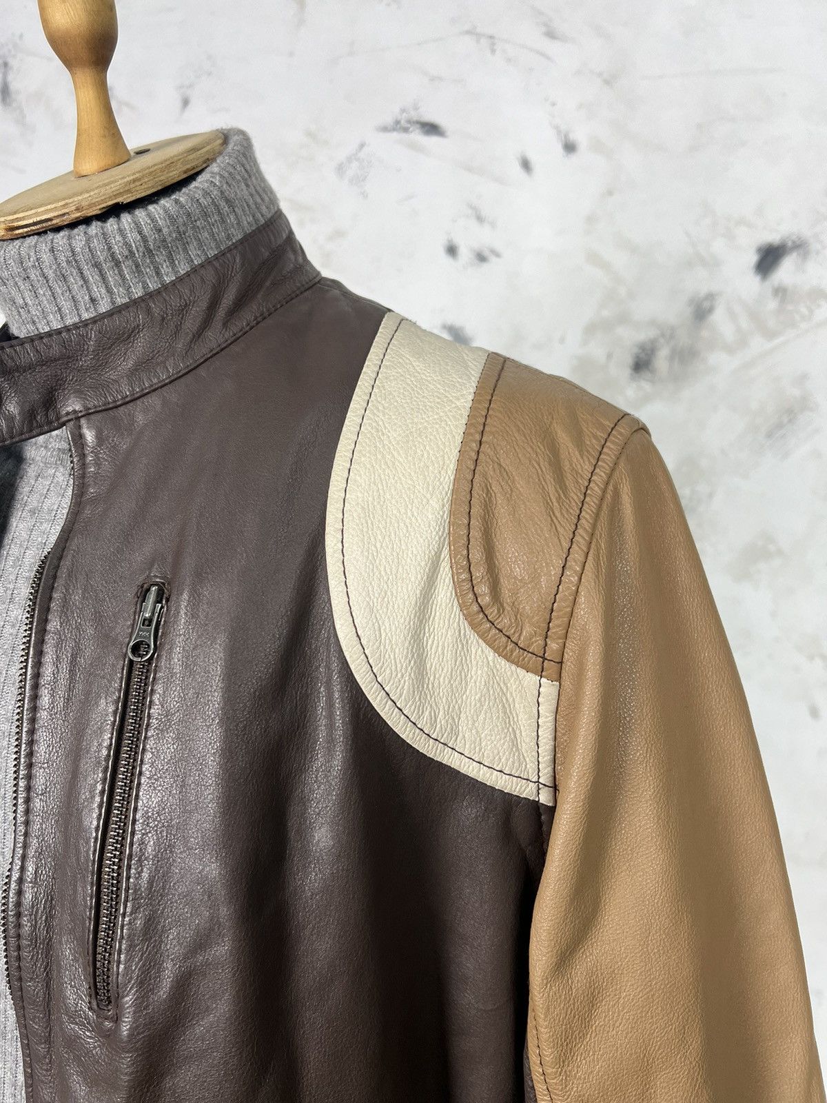 Vintage Vintage Cecil Gee Leather Jacket Size M - L Size US L / EU 52-54 / 3 - 4 Thumbnail