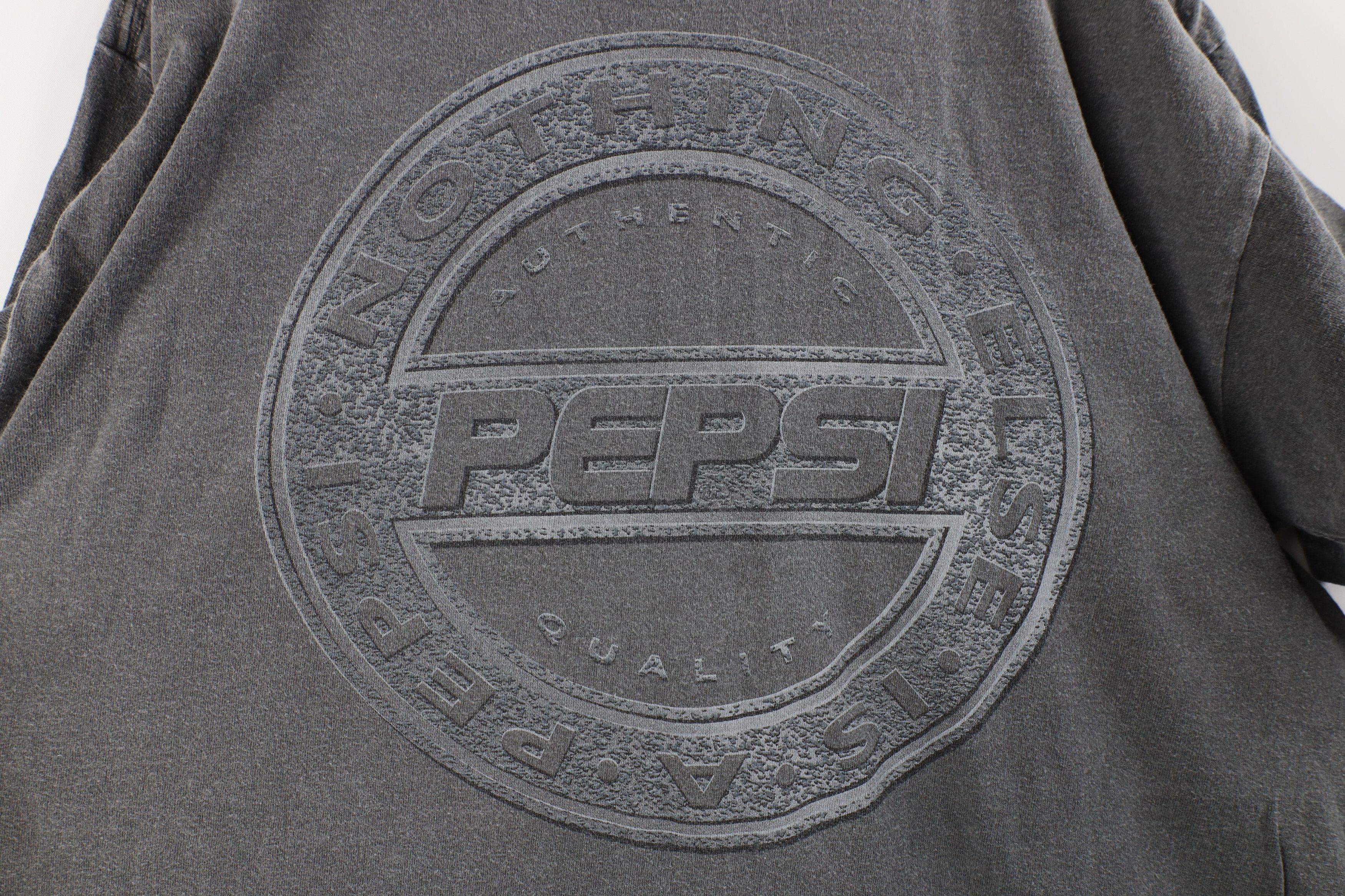 Vintage Vintage 90s Pepsi Co Mens Stonewash Short Sleeve T-Shirt USA Size US L / EU 52-54 / 3 - 9 Thumbnail