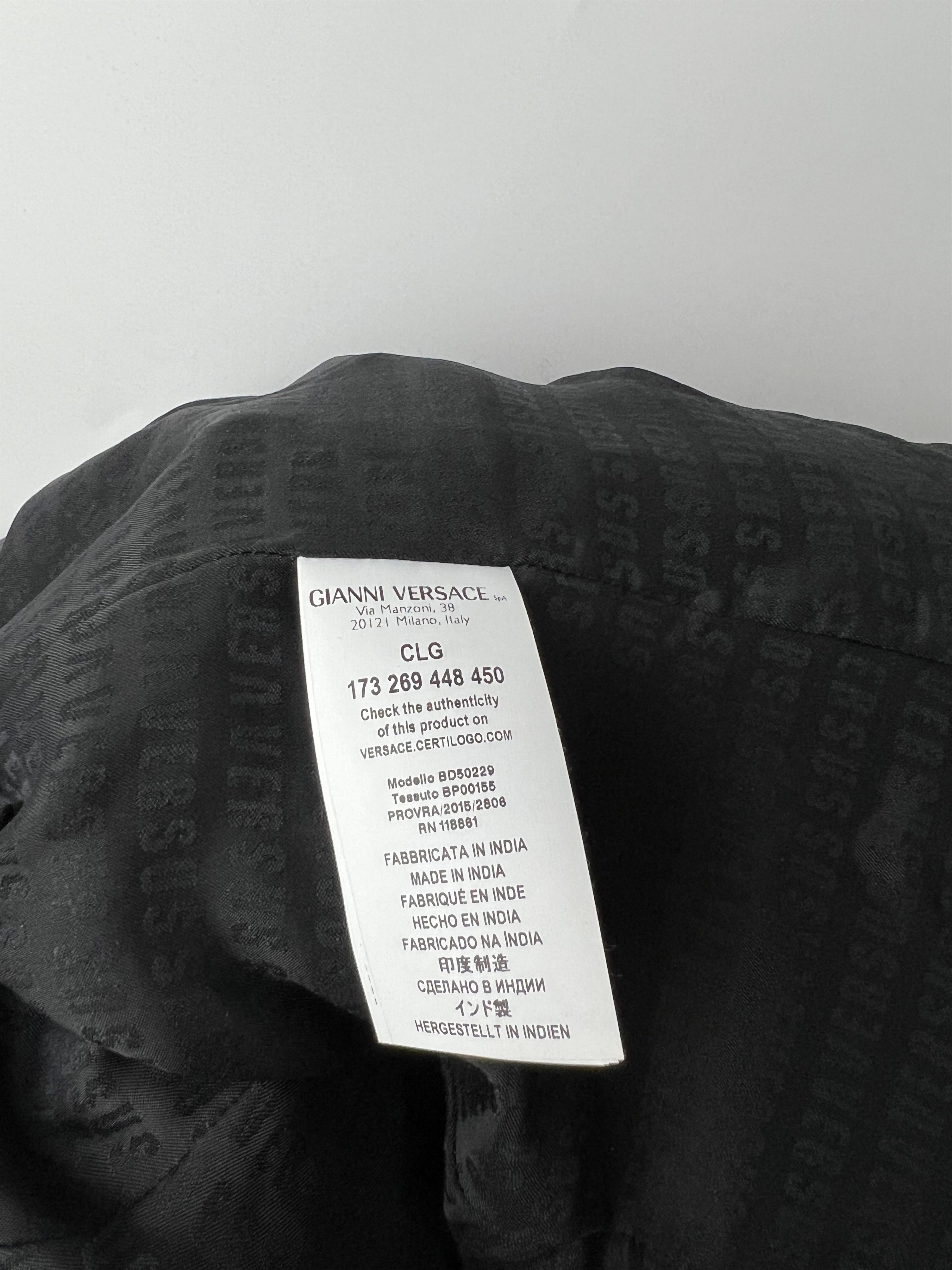 Versace Versus Versace Black Leather Full Zip Jacket Size IT46 Size L / US 10 / IT 46 - 13 Thumbnail