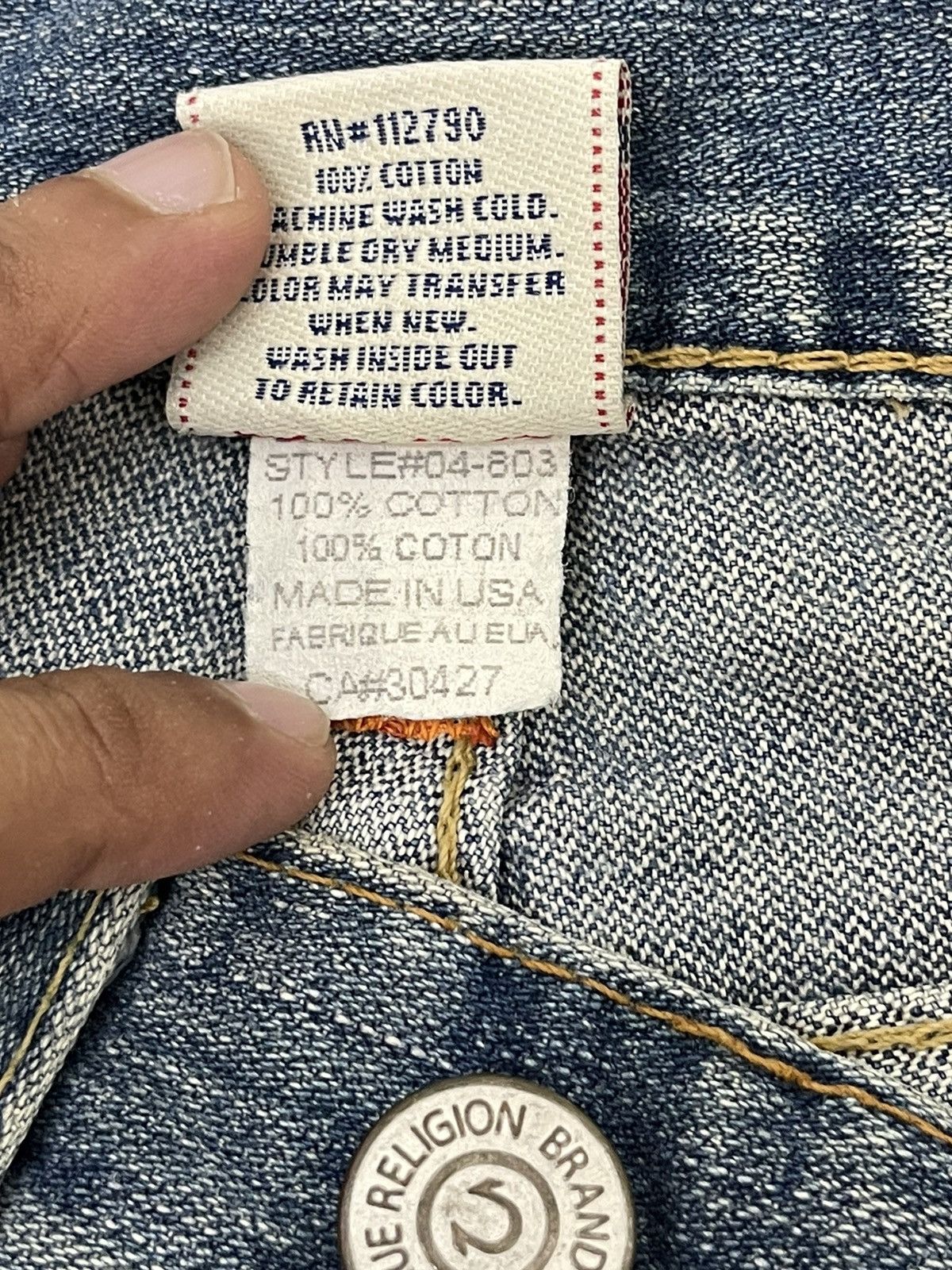Japanese Brand Flare Jeans True Religion USA Distress Boot Cut 8🟦2 Size US 30 / EU 46 - 21 Thumbnail