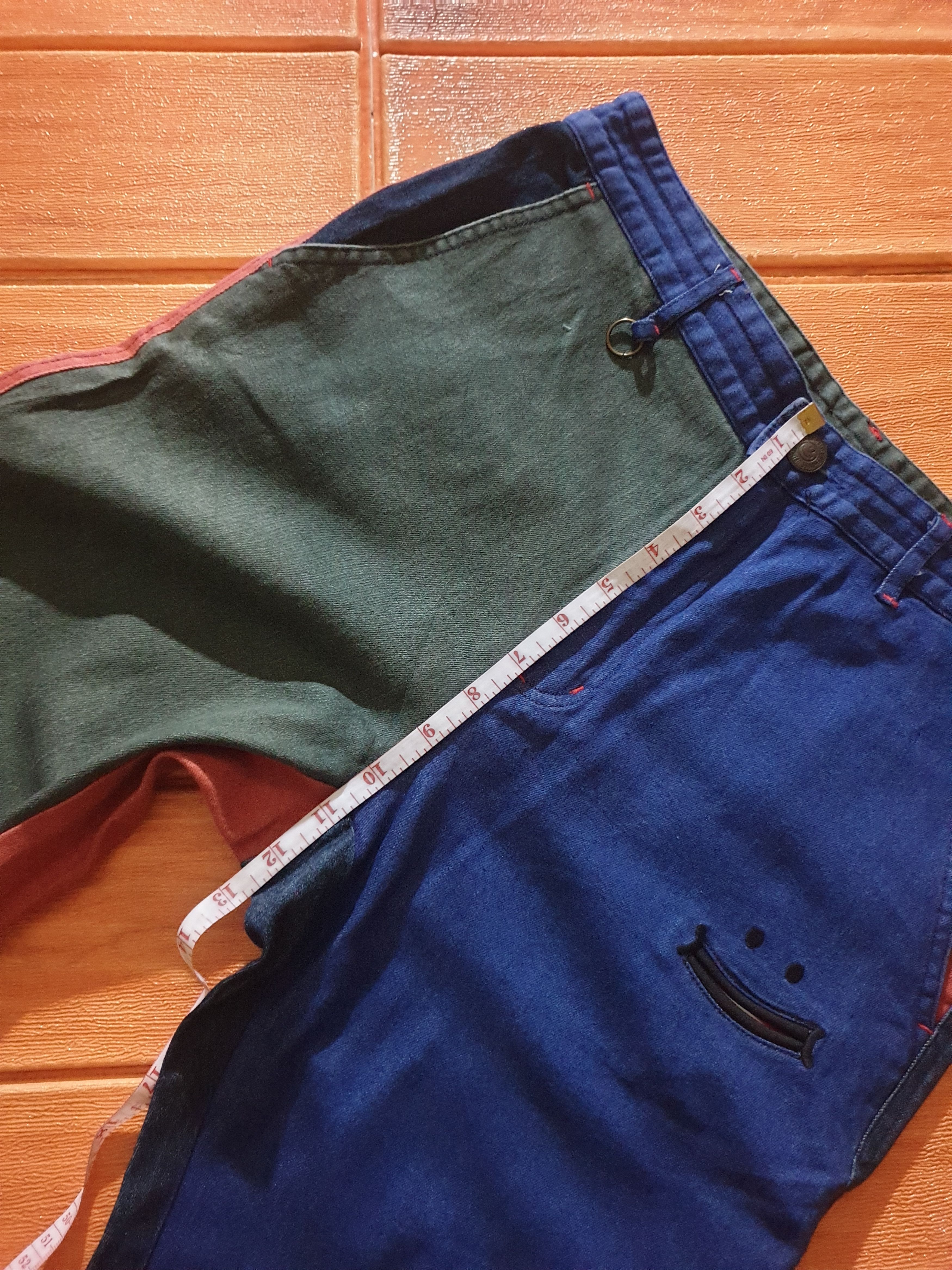 Japanese Brand Smile multicolour denim pant Size US 30 / EU 46 - 12 Thumbnail