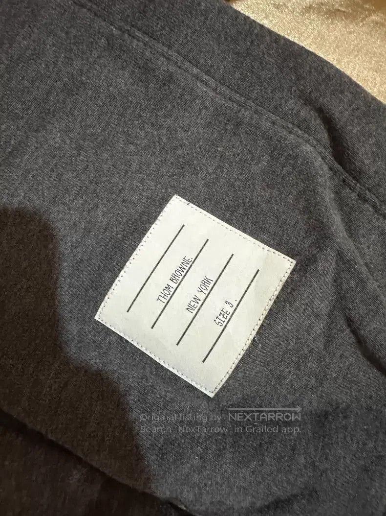 Thom Browne Thom Browne size 3 Gray classic four-striped pants Size US 34 / EU 50 - 6 Thumbnail
