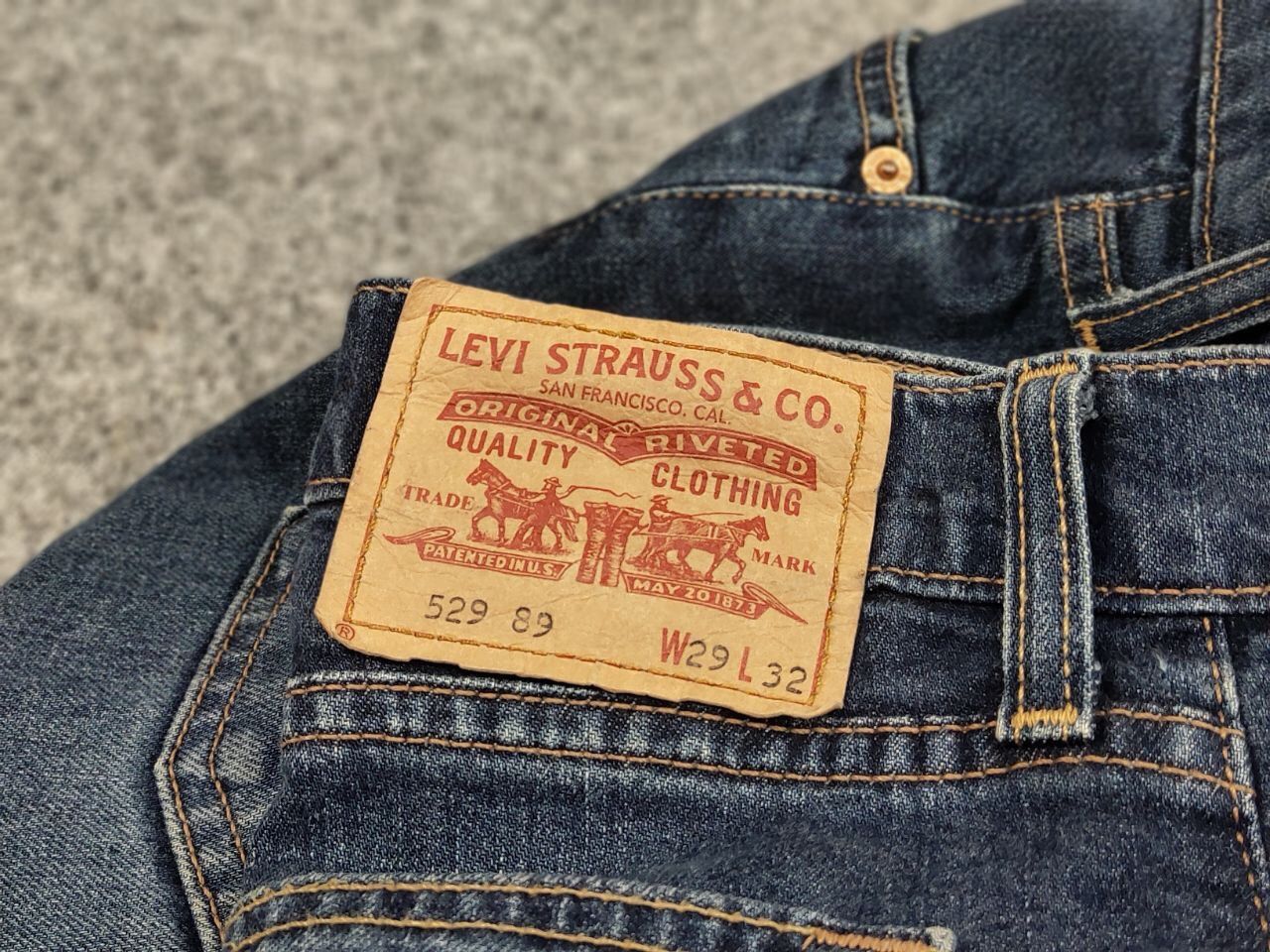 Levi's Vintage 90's levis 529 Distressed Denim flared bootcut Jeans Size 29" - 15 Thumbnail