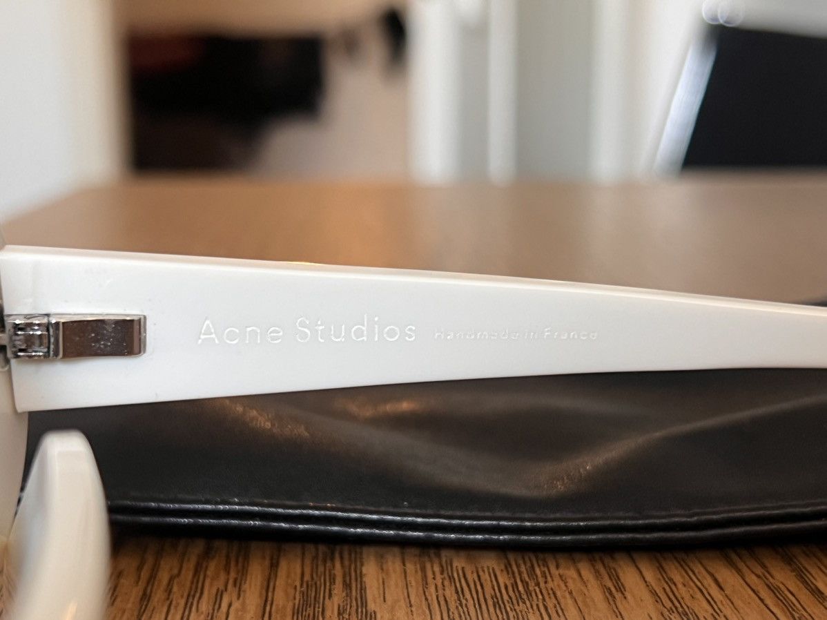 Acne Studios Acne Studius Mustang Sunglasses White Size ONE SIZE - 5 Thumbnail