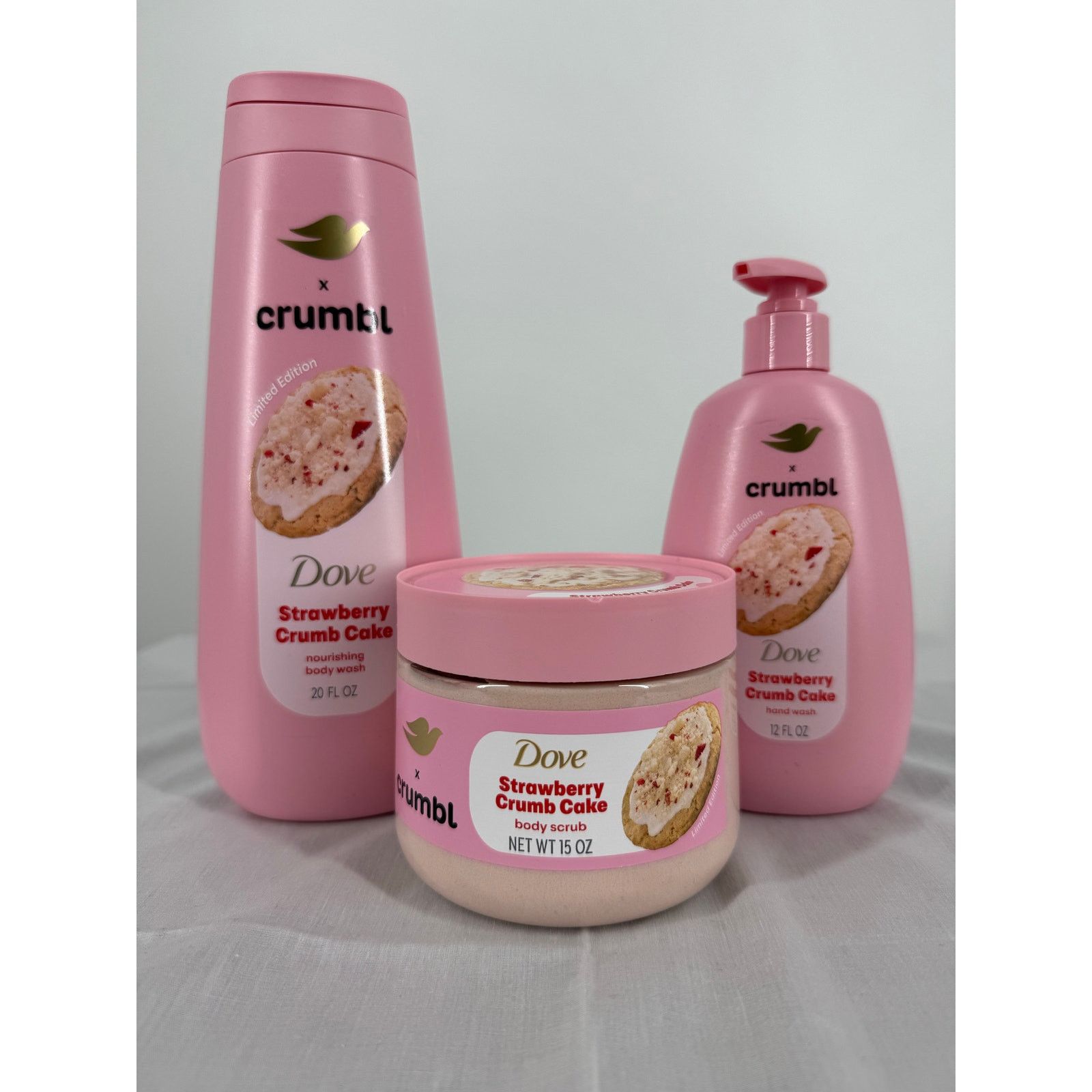 Other NEW-Limited Edition Dove x Crumbl Strawberry Crumb Cake Pack Size ONE SIZE - 1 Thumbnail