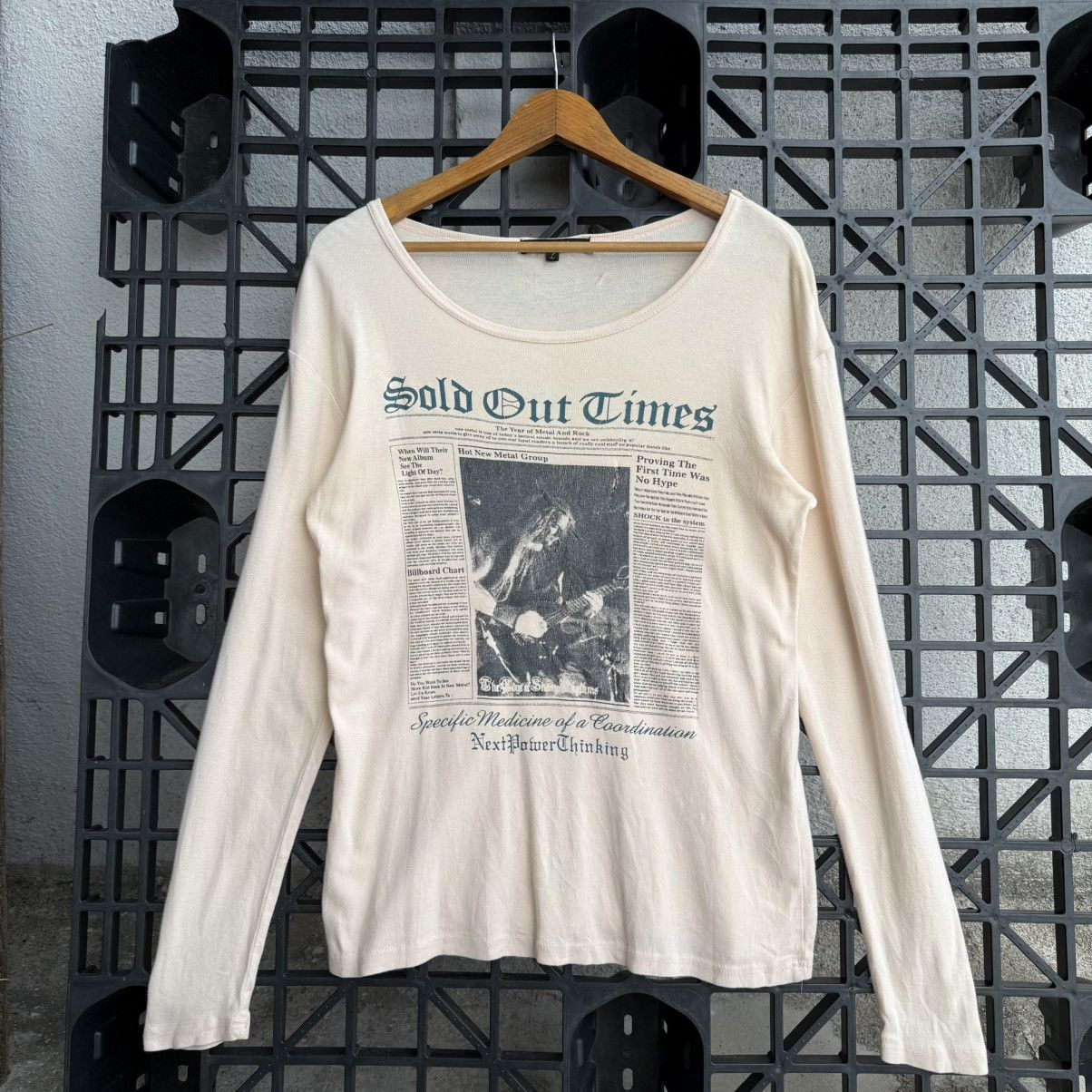 Japanese Brand Primal Point Grunge Band Y2K Potrait Wording Sold Out Times Size US L / EU 52-54 / 3 - 3 Thumbnail