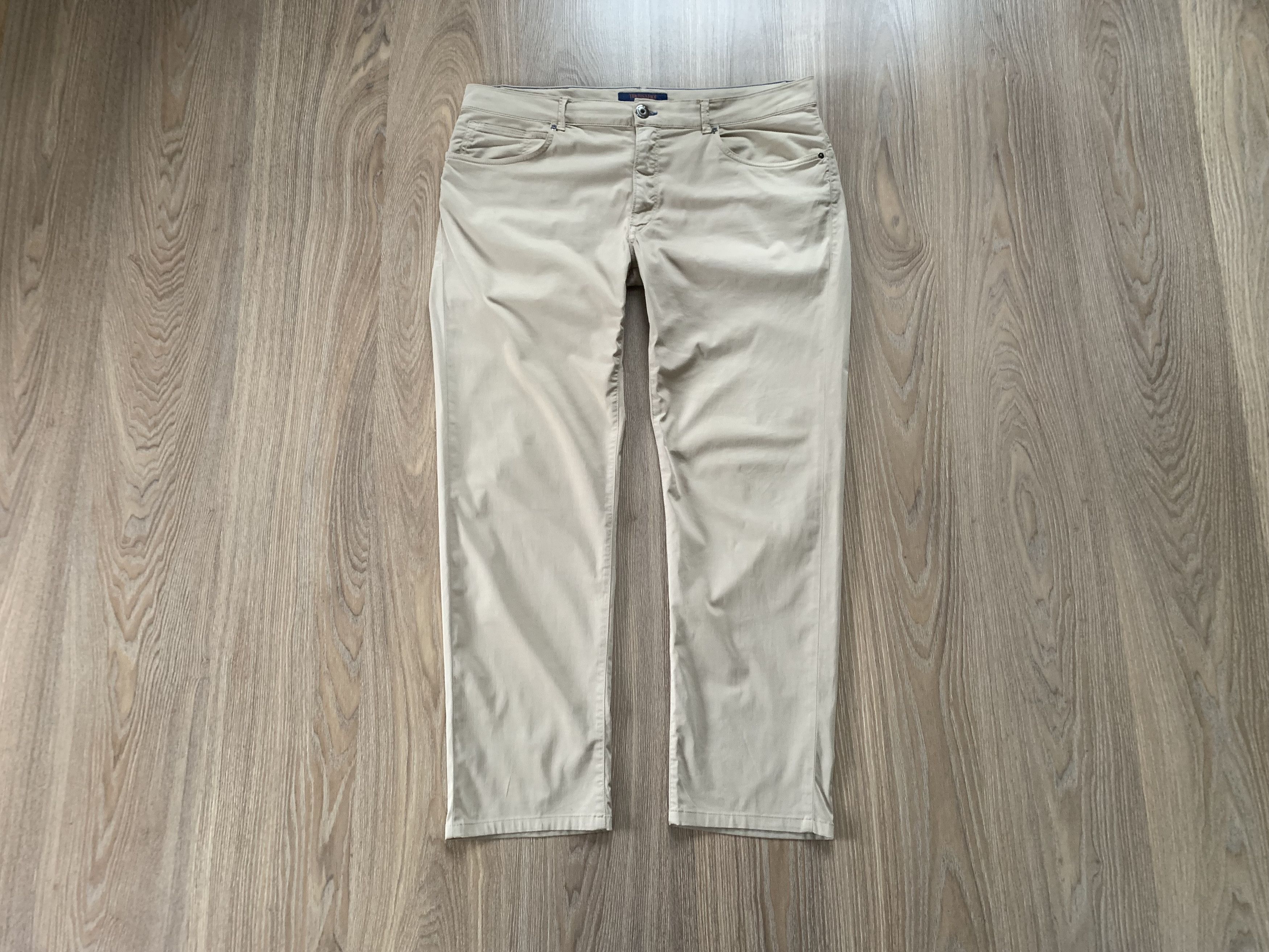 Trussardi × Vintage Trussardi Jeans Vintage Stretch Casual Pants Trousers Size US 38 / EU 54 - 1 Thumbnail