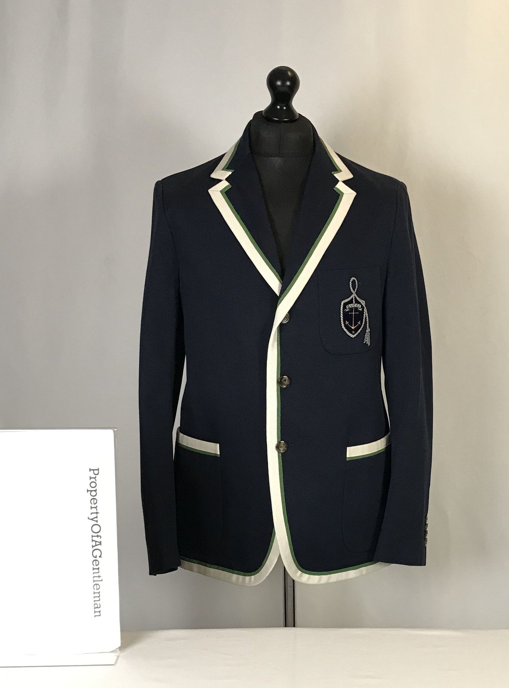 image of Gucci Anchor Crest Blazer, Men's (Size 50R)