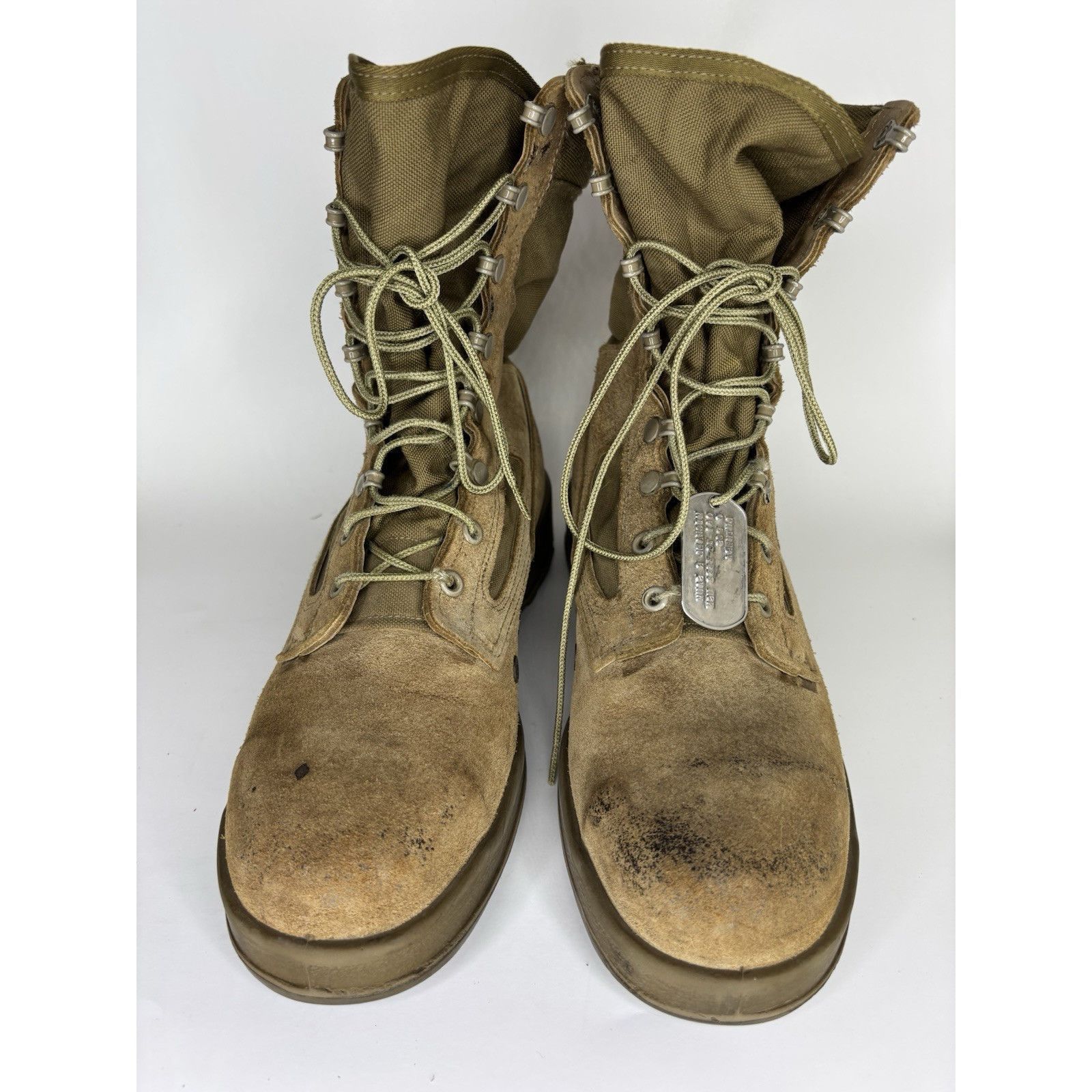 Belleville Belleville Boots Steel Toe Men Size 10R Green Brown Suede La Size US 10 / EU 43 - 2 Thumbnail