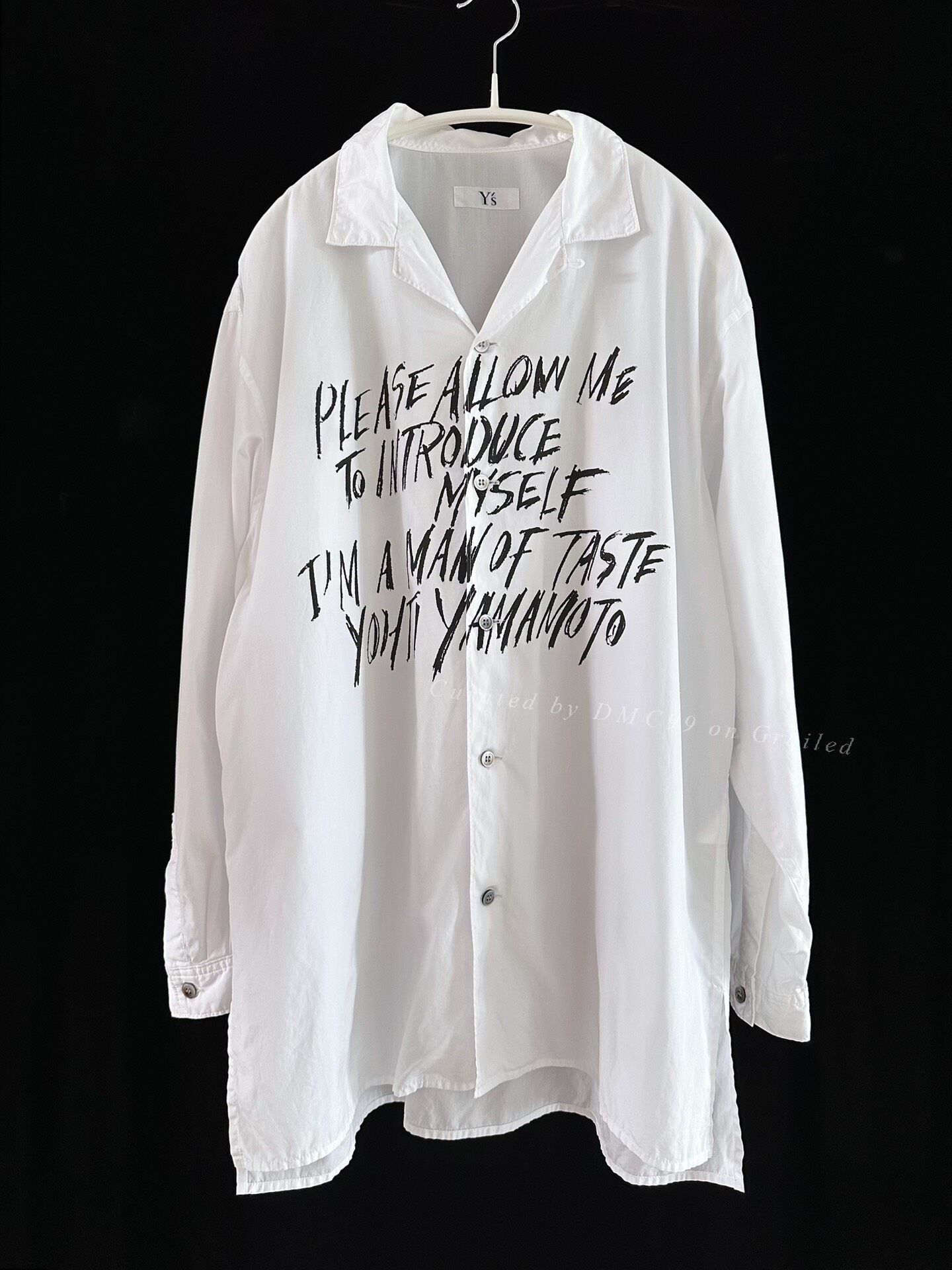 Yohji Yamamoto Yohji Yamamoto 90s Y's Slogan Shirt Size US M / EU 48-50 / 2 - 1 Thumbnail