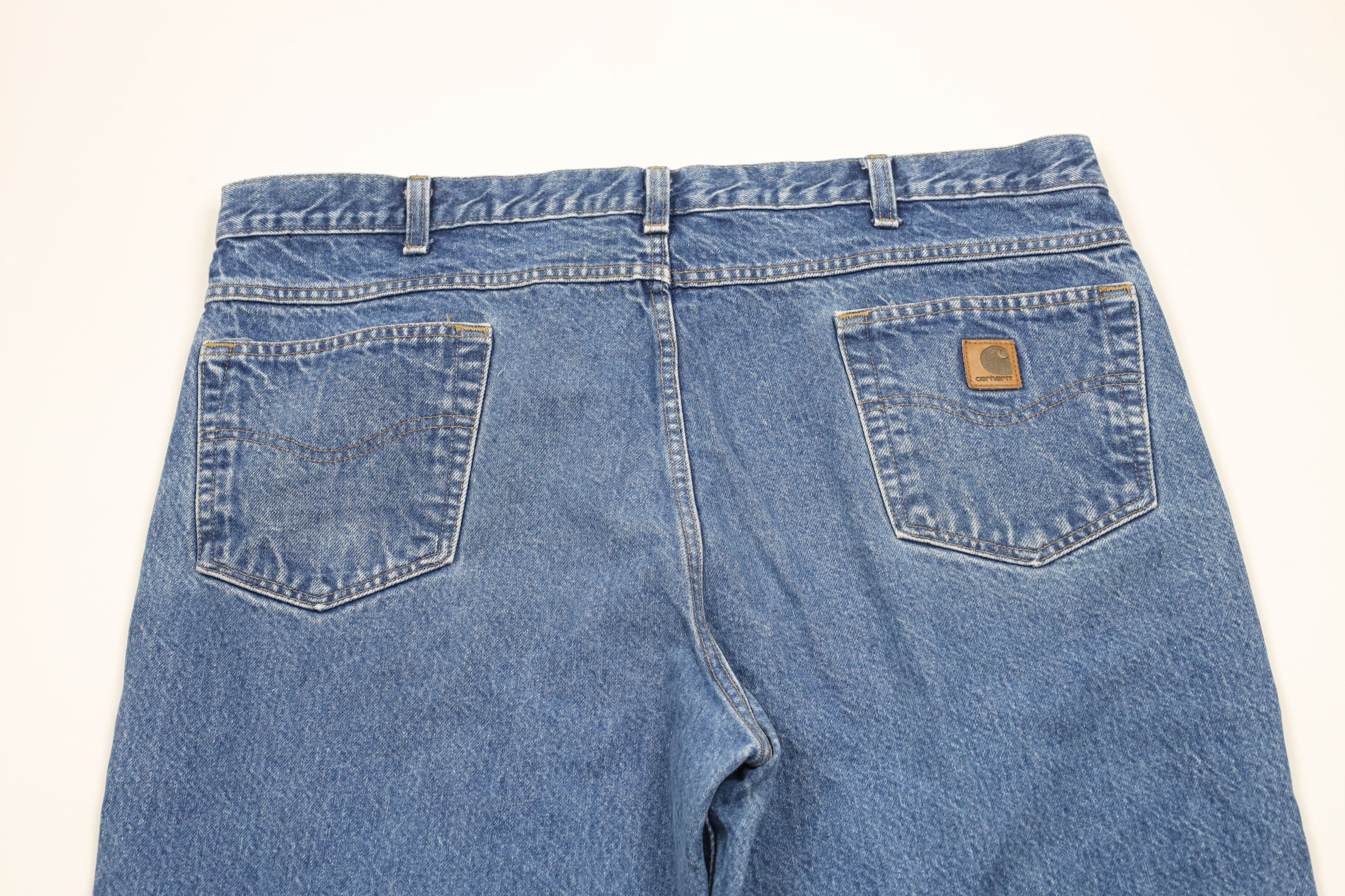 Carhartt × Vintage Vintage Carhartt Spell Out Traditional Fit Denim Jeans Blue Size US 42 / EU 58 - 10 Thumbnail