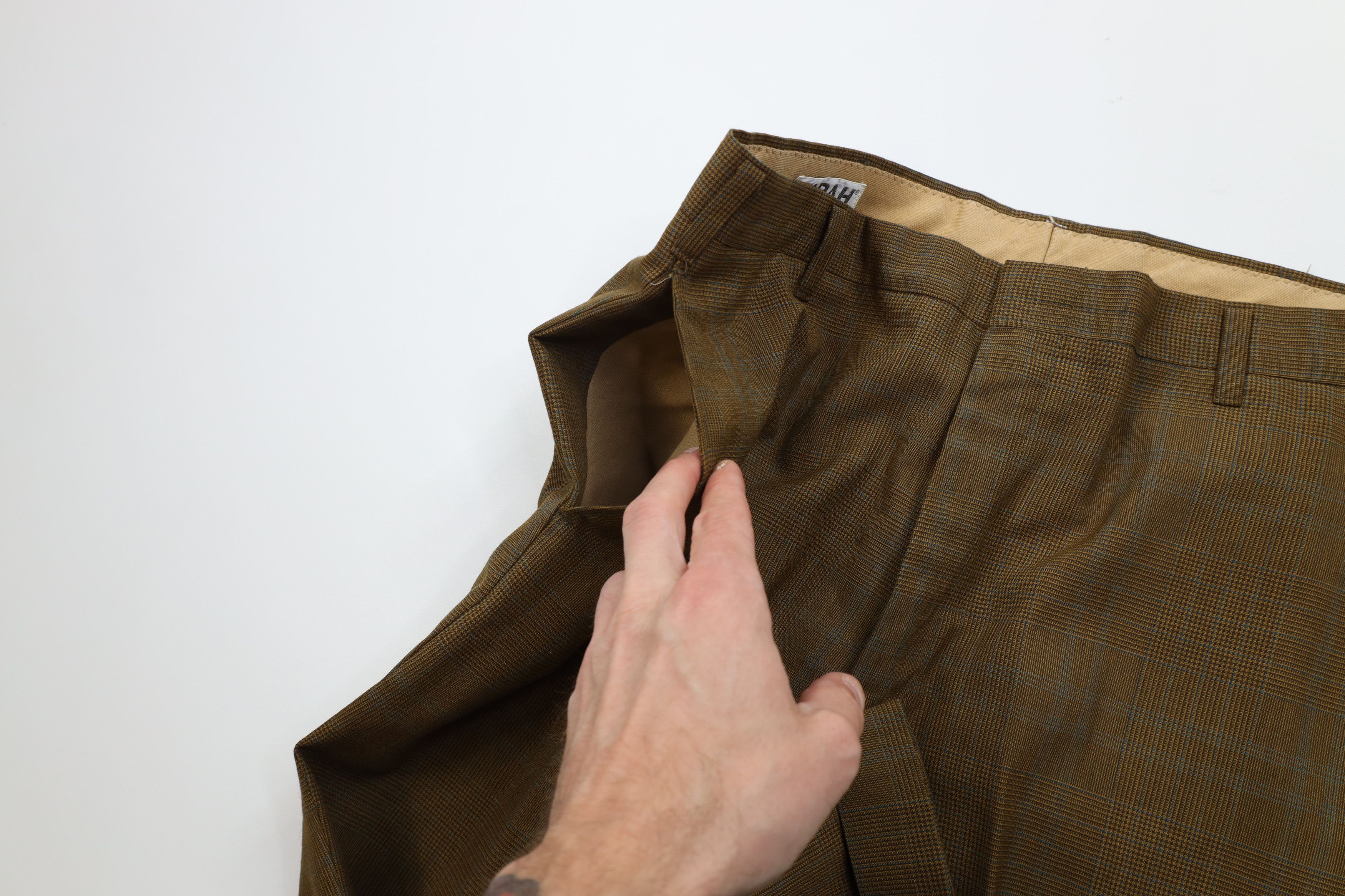 Vintage Vintage 60s Streetwear Houndstooth Plaid Chino Pants USA Size US 32 / EU 48 - 8 Thumbnail