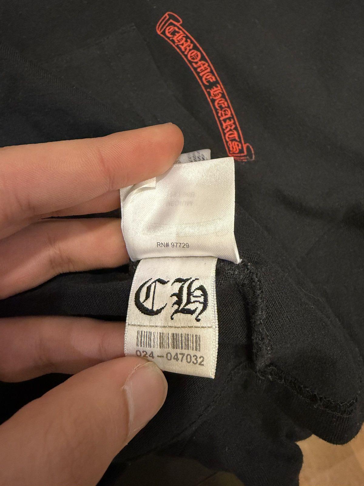 Chrome Hearts Chrome Hearts Matty Boy Chomper Scroll Pocket Tee Size US M / EU 48-50 / 2 - 7 Thumbnail