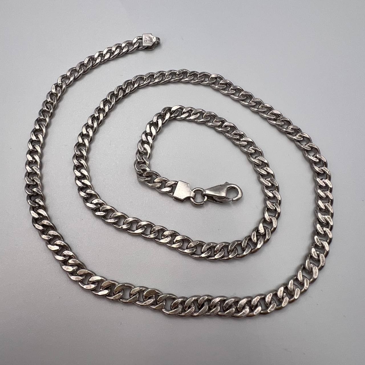 Vintage Sterling Silver 925 Chain Necklace Signed 29.4g