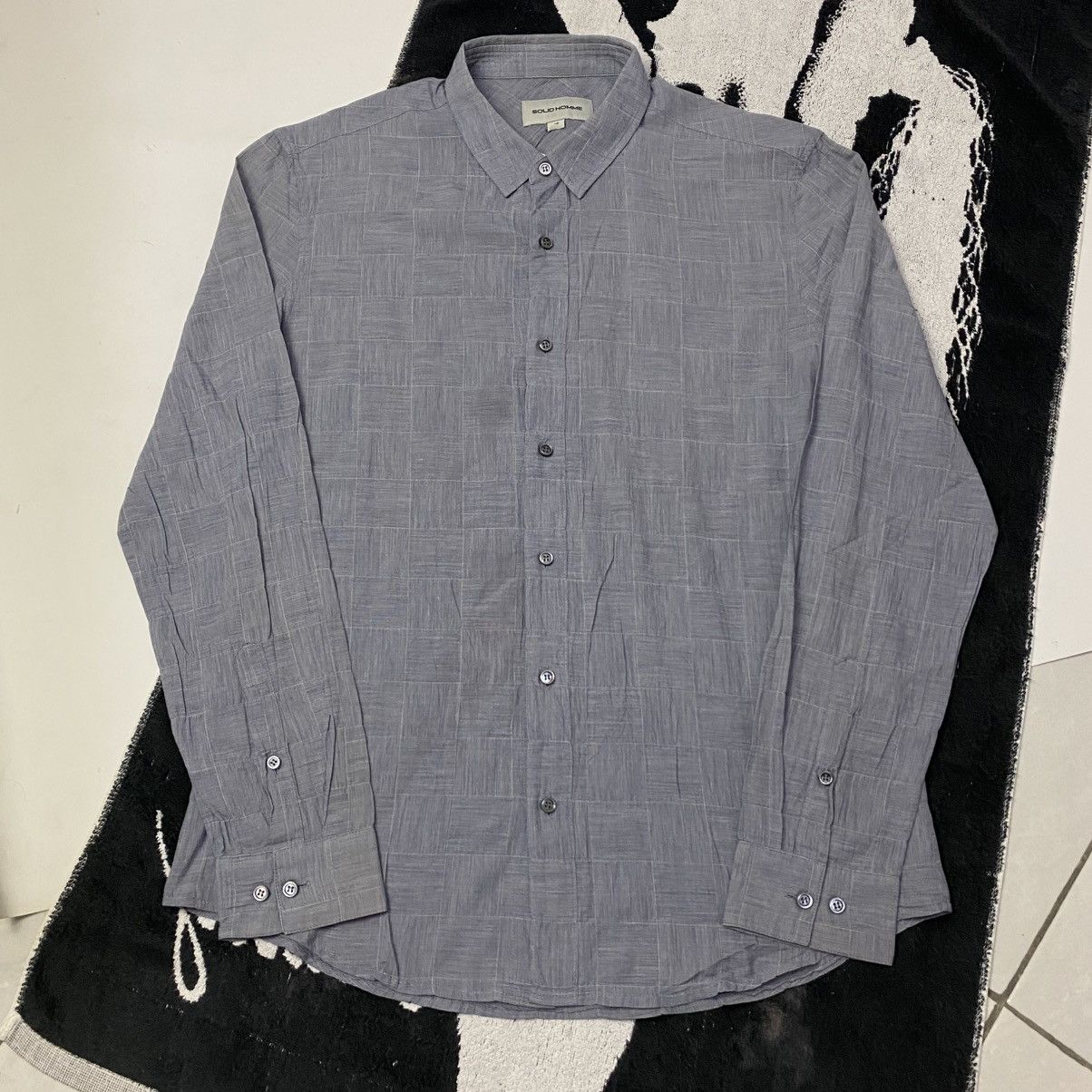 Designer × Solid Homme × Wooyoungmi Beautiful pattern Solid homme long sleeve button shirt Size US M / EU 48-50 / 2 - 1 Thumbnail
