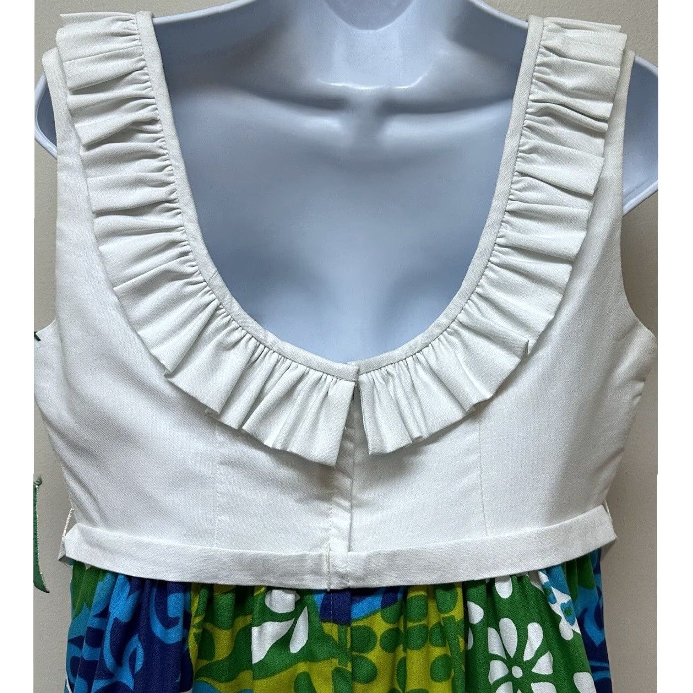 Etro VINTAGE Princess Kaiulani Dress Hawaiian Patchwork Bright Mod Retro Floral L NEW Size L / US 10 / IT 46 - 6 Thumbnail