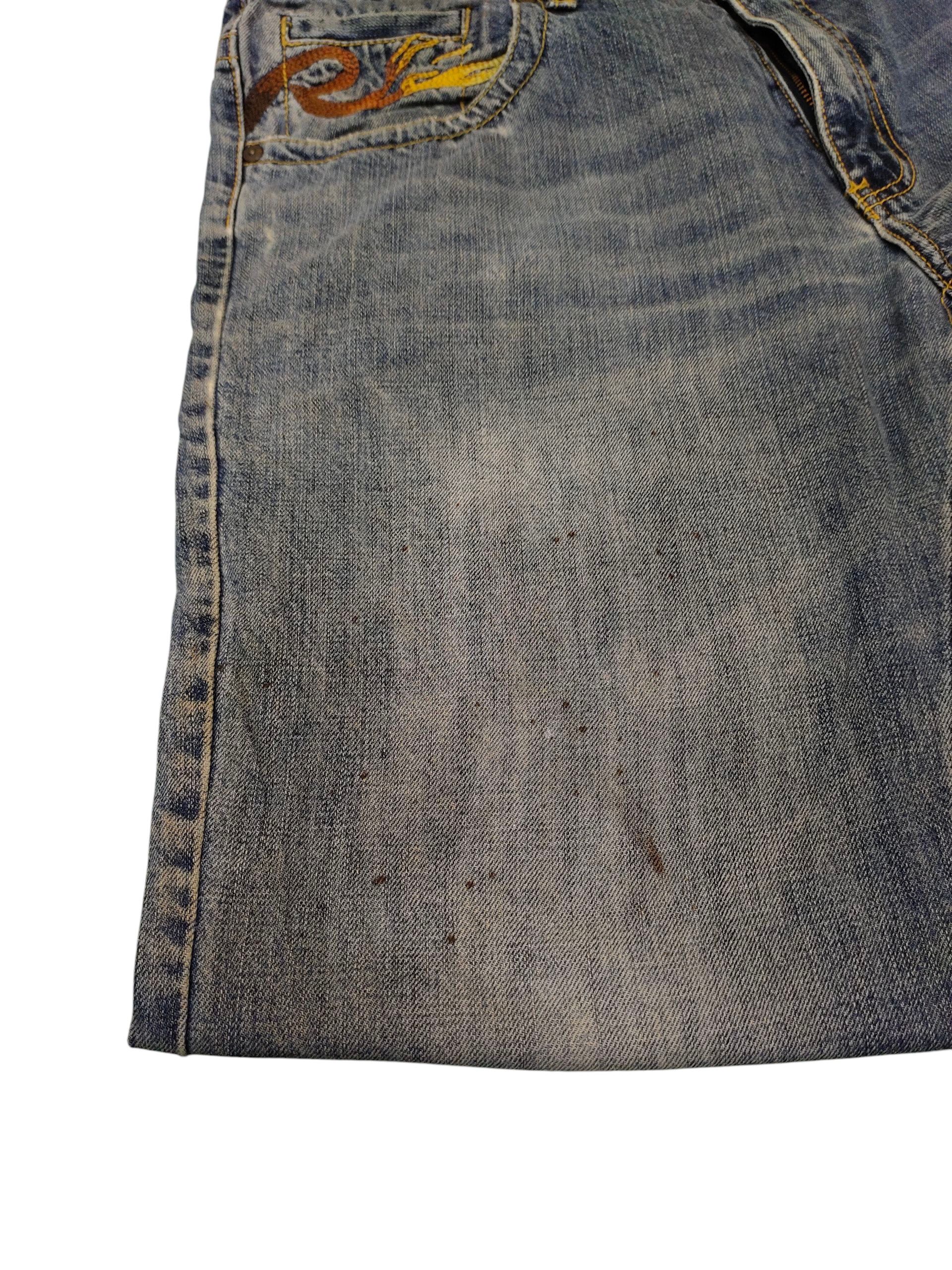 Artful Dodger Vintage Request Embroidered Distress Loose Denim Jeans Size US 34 / EU 50 - 14 Thumbnail