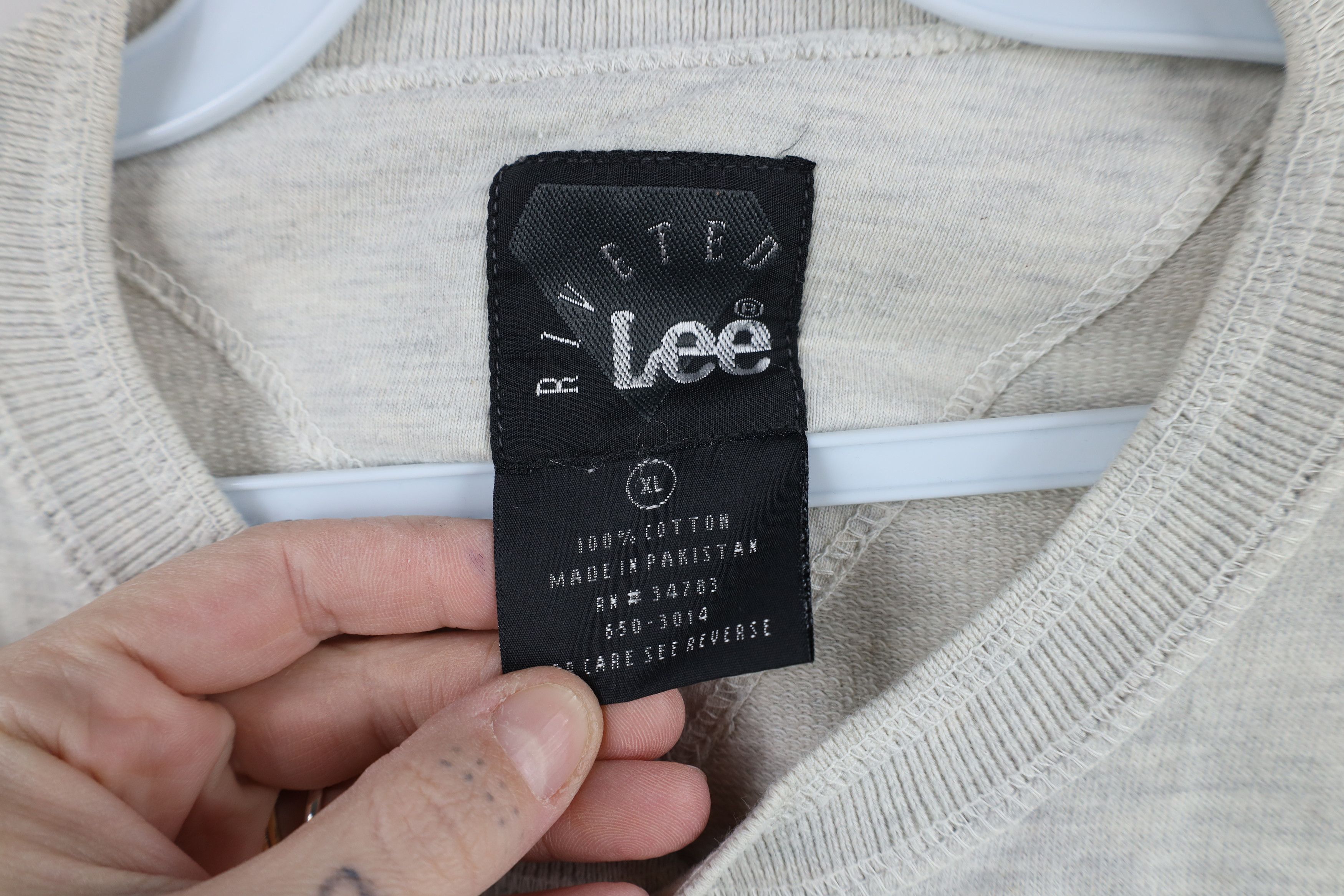 Lee × Vintage Vintage 90s Lee Riveted Baggy Long Sleeve Henley T-Shirt Size US XL / EU 56 / 4 - 4 Thumbnail