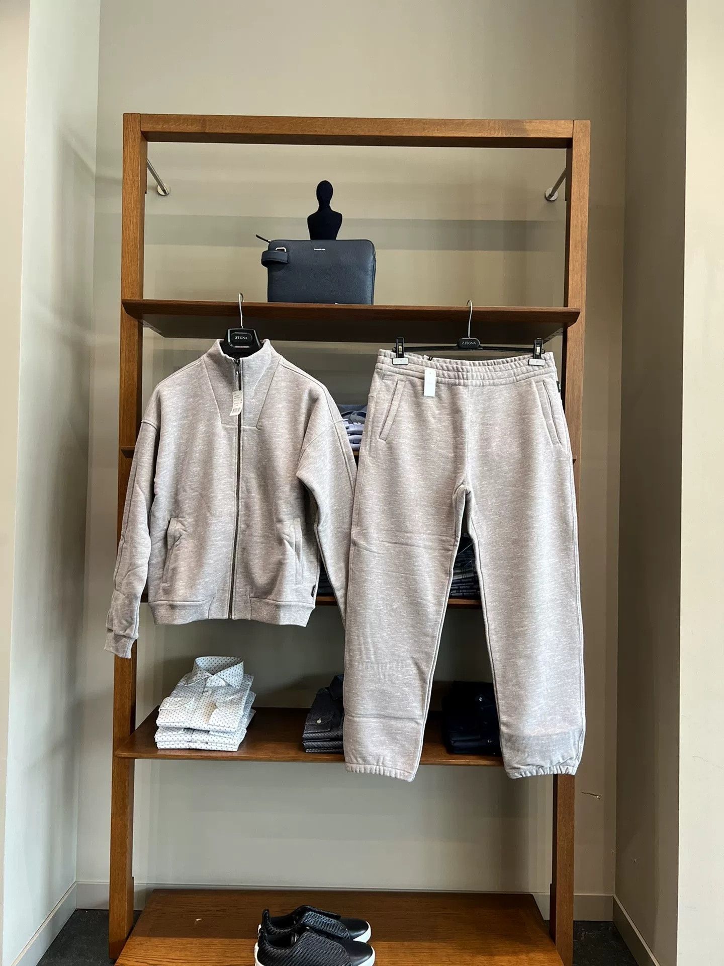Ermenegildo Zegna Zegna Beige Men's Thick Sweatpants Size US 40 / EU 56 - 7 Thumbnail