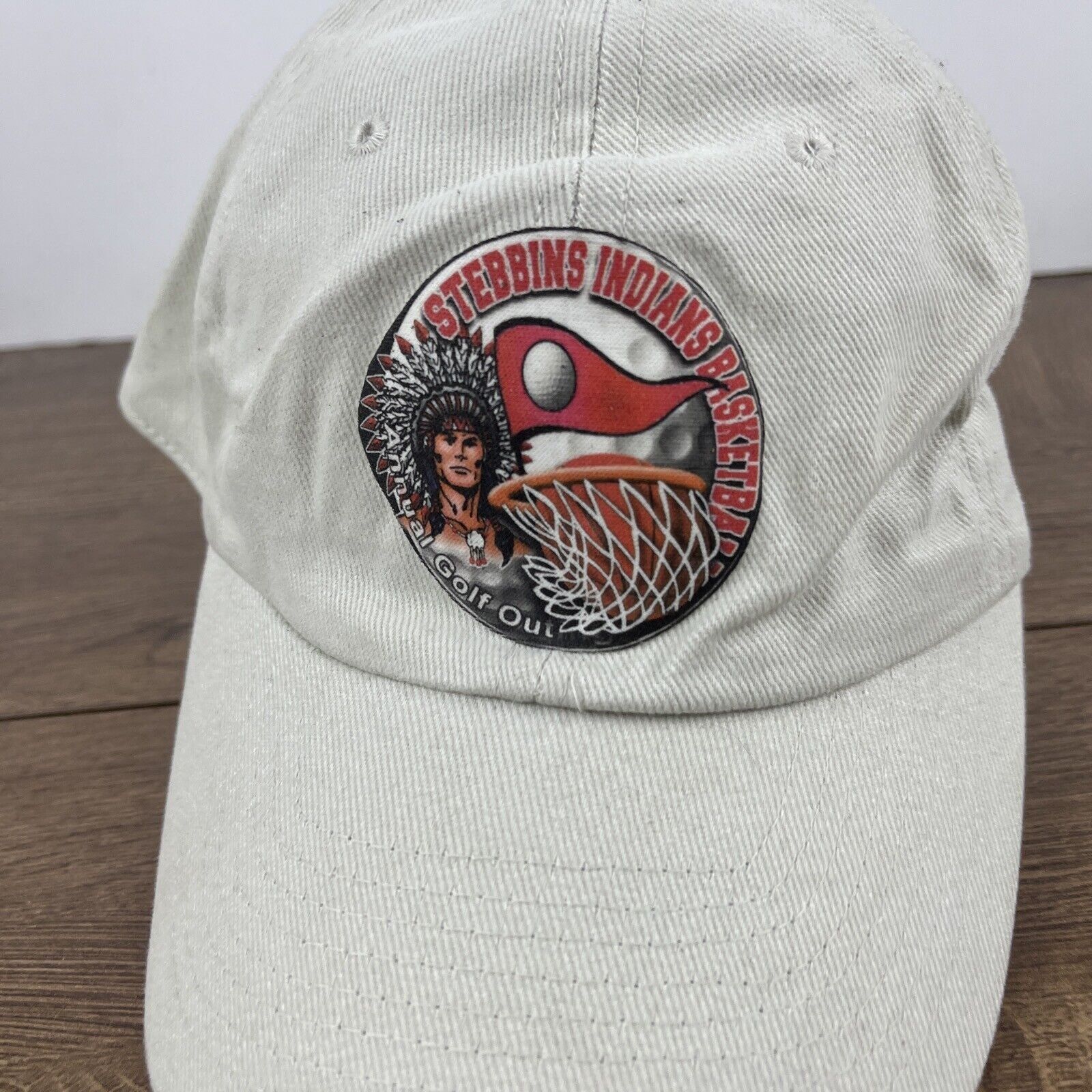 Other Stebbins Indians Basketball Hat Tan Brown Hat Adjustable Adu Size ONE SIZE - 6 Thumbnail