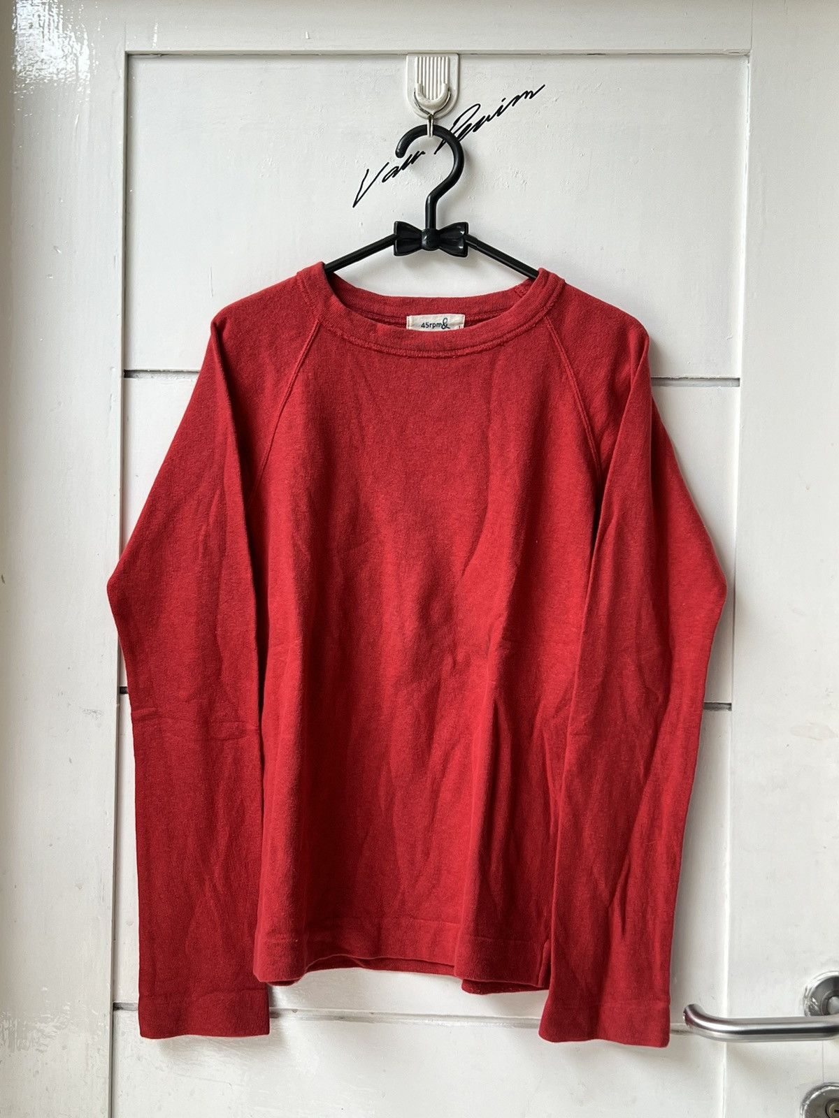 45rpm 45RPM Red Long Sleeve T-shirt Size US XS / EU 42 / 0 - 9 Thumbnail
