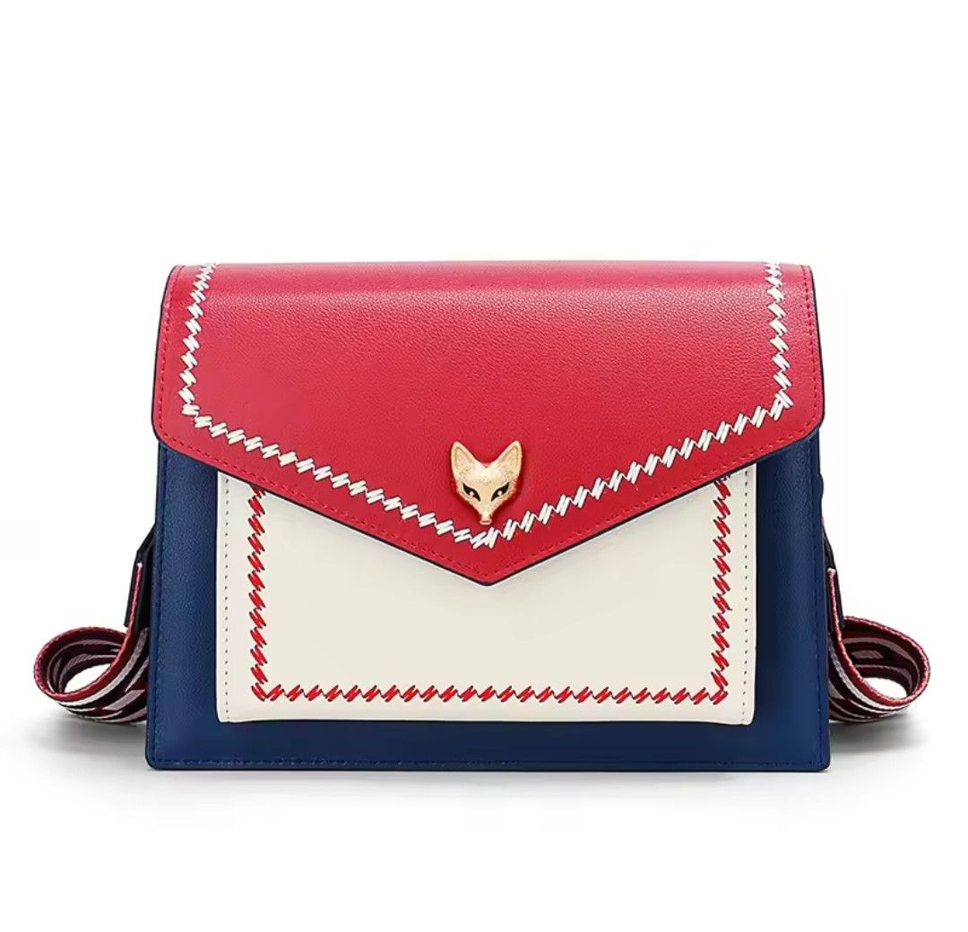 Vintage Panelled Flap Design Shoulder Bag Size ONE SIZE - 2 Thumbnail