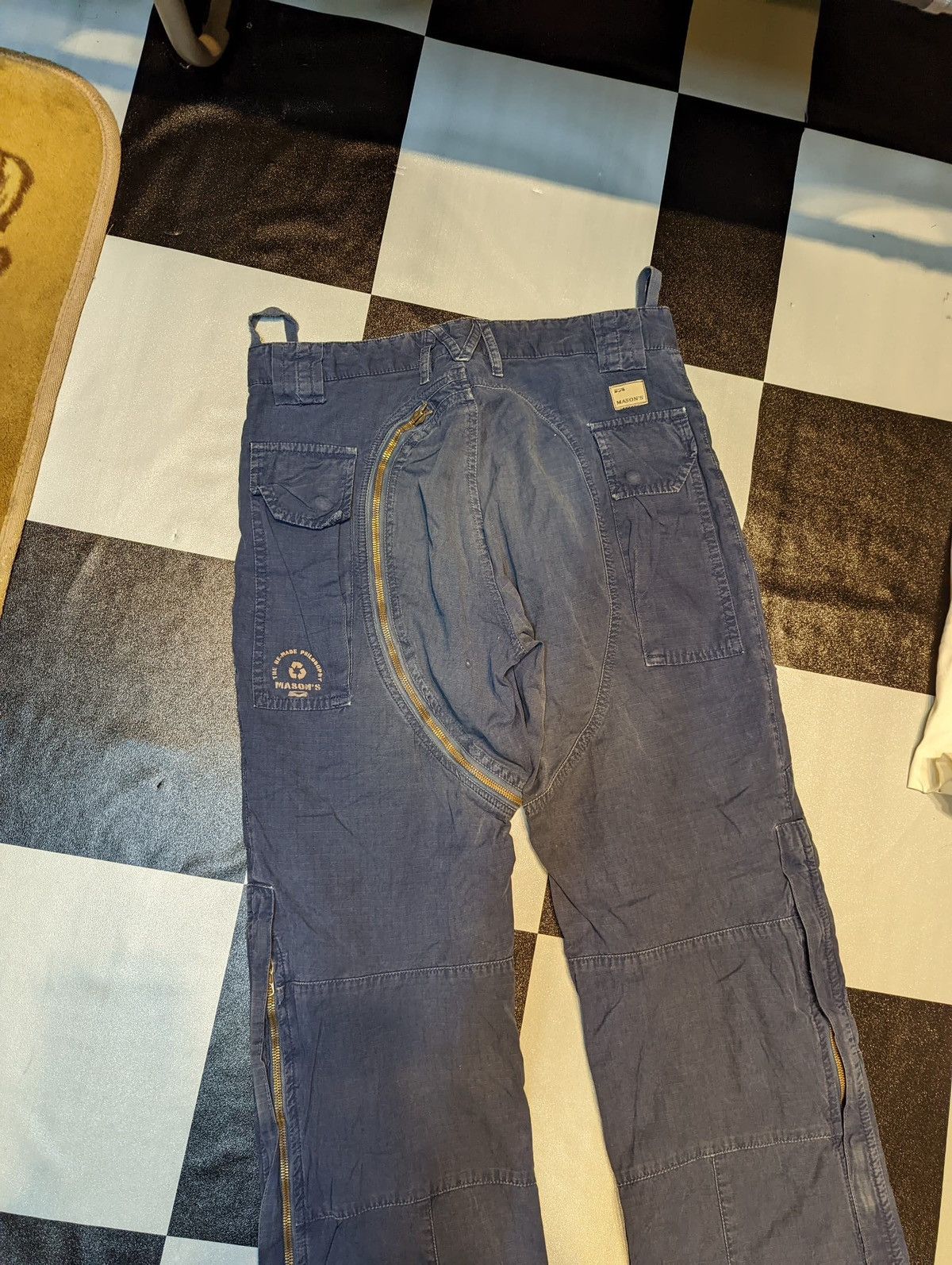 Mason's Masons Punks Bush Pants Navy Size US 30 / EU 46 - 7 Thumbnail