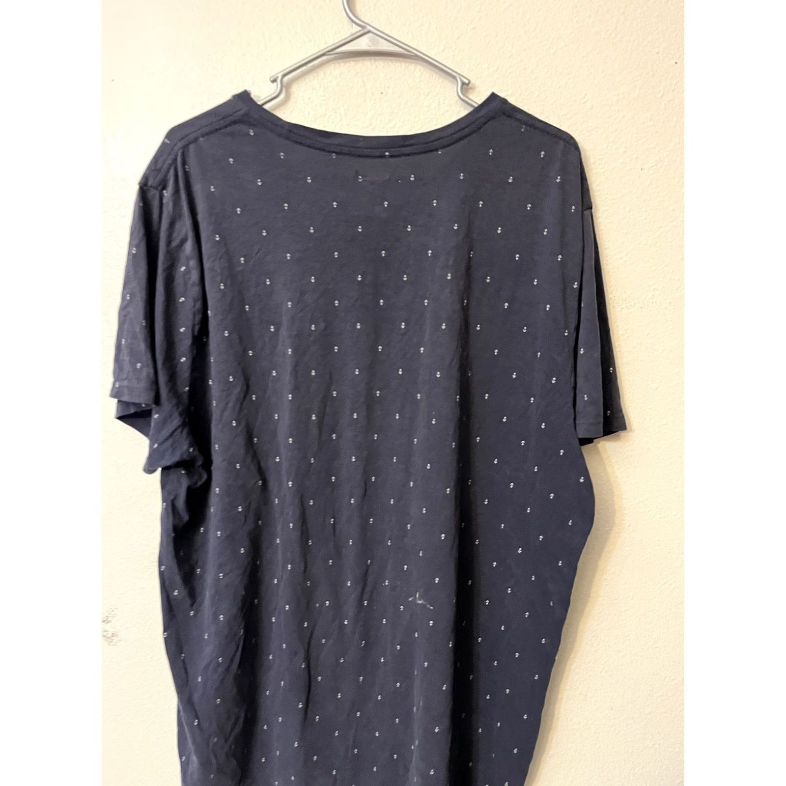 Old Navy Old Navy Soft Washed Crew Neck Anchor T-Shirt Men XXL Navy Blue Short Sleeve Tee Size US XXL / EU 58 / 5 - 3 Thumbnail