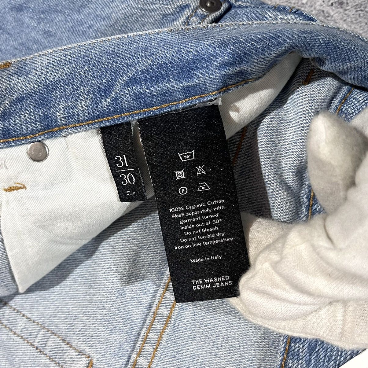 Asket NEW Asket Washed Denim Jeans Made in Italy Size 31 / 30 Size US 31 - 10 Thumbnail