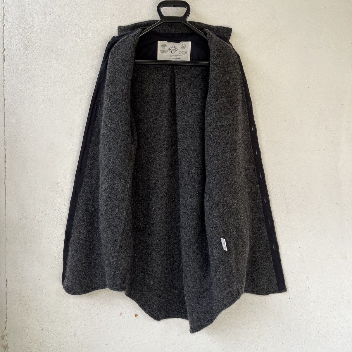 Japanese Brand R&D.M.Co- Oldman’s Tailor Premium Wool Tweed Duster Size S / US 4 / IT 40 - 3 Thumbnail