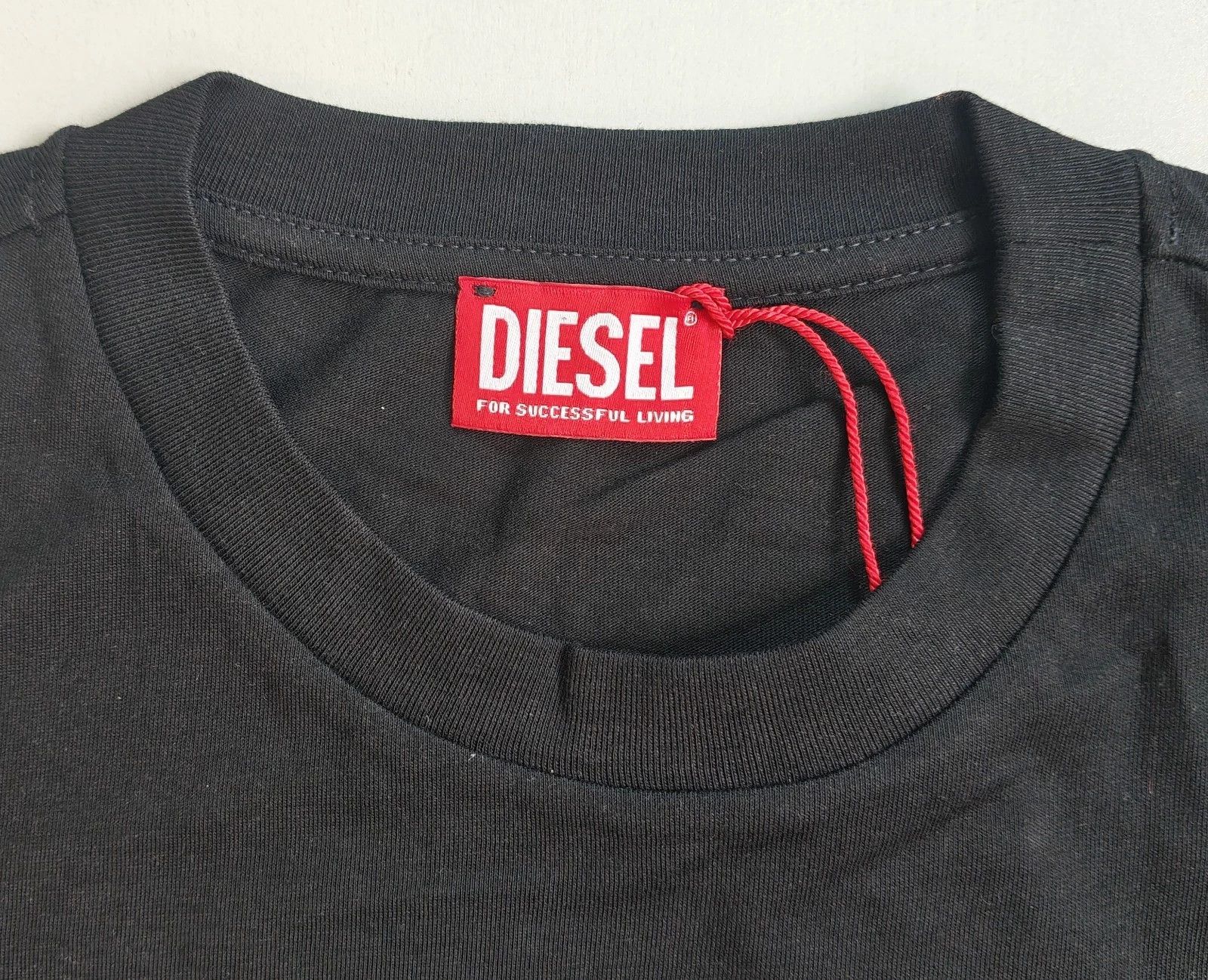 Diesel DIESEL Black Tshirt with Hardwear Denim Division print T4153 Size US L / EU 52-54 / 3 - 4 Thumbnail