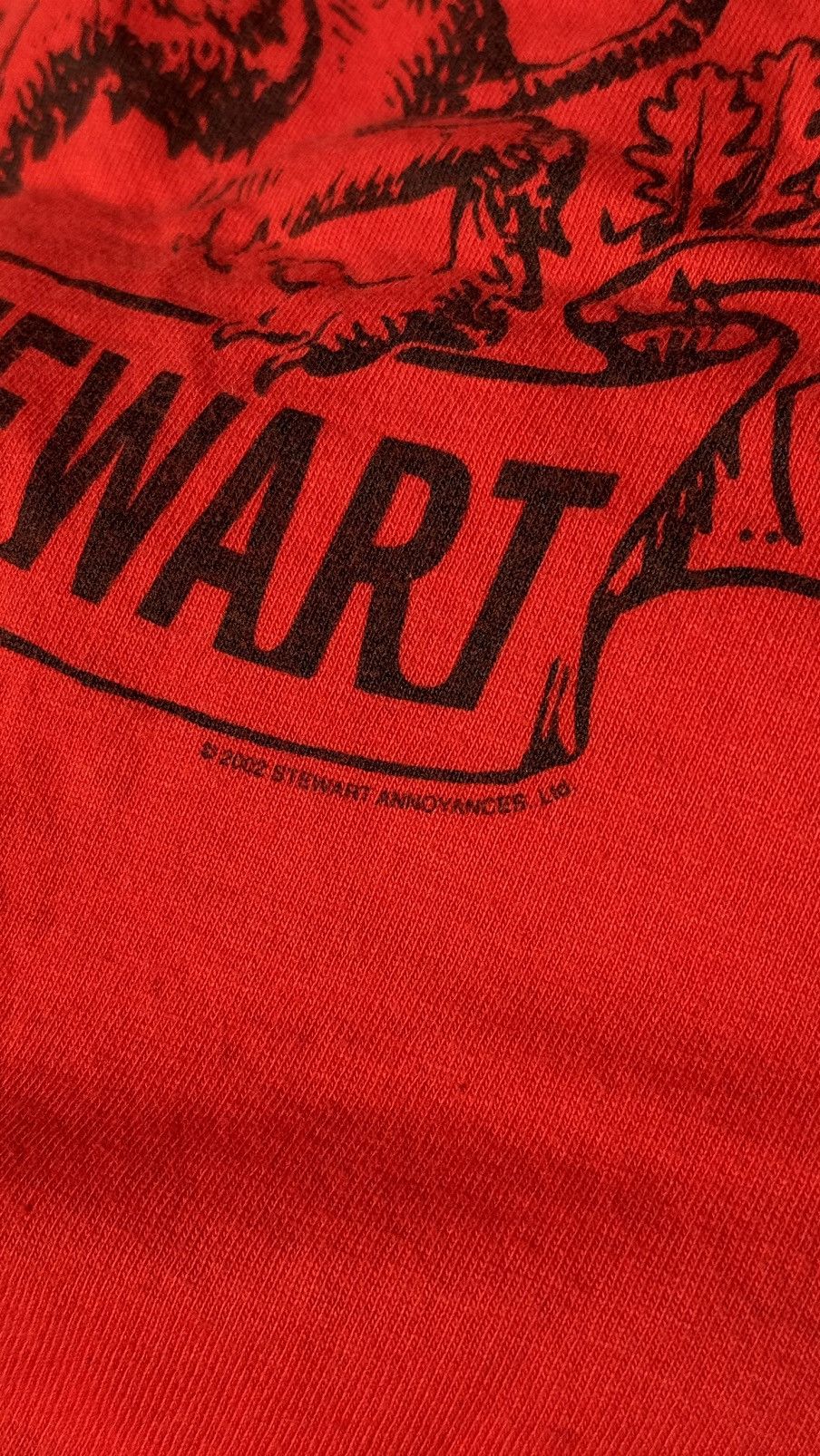 Band Tees × Vintage 2002 Rod Stewart UK Tour Red T-shirt vintage Size US M / EU 48-50 / 2 - 9 Thumbnail