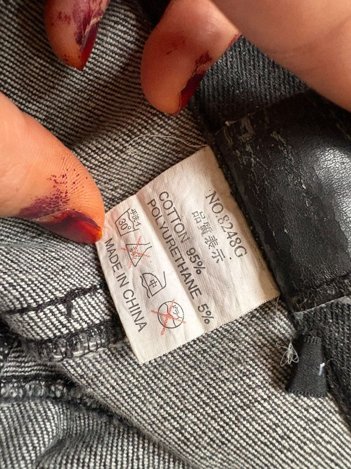 In The Attic Vintage In The Attic Faded Distressed Bootcut Flare Jeans Size US 30 / EU 46 - 11 Thumbnail