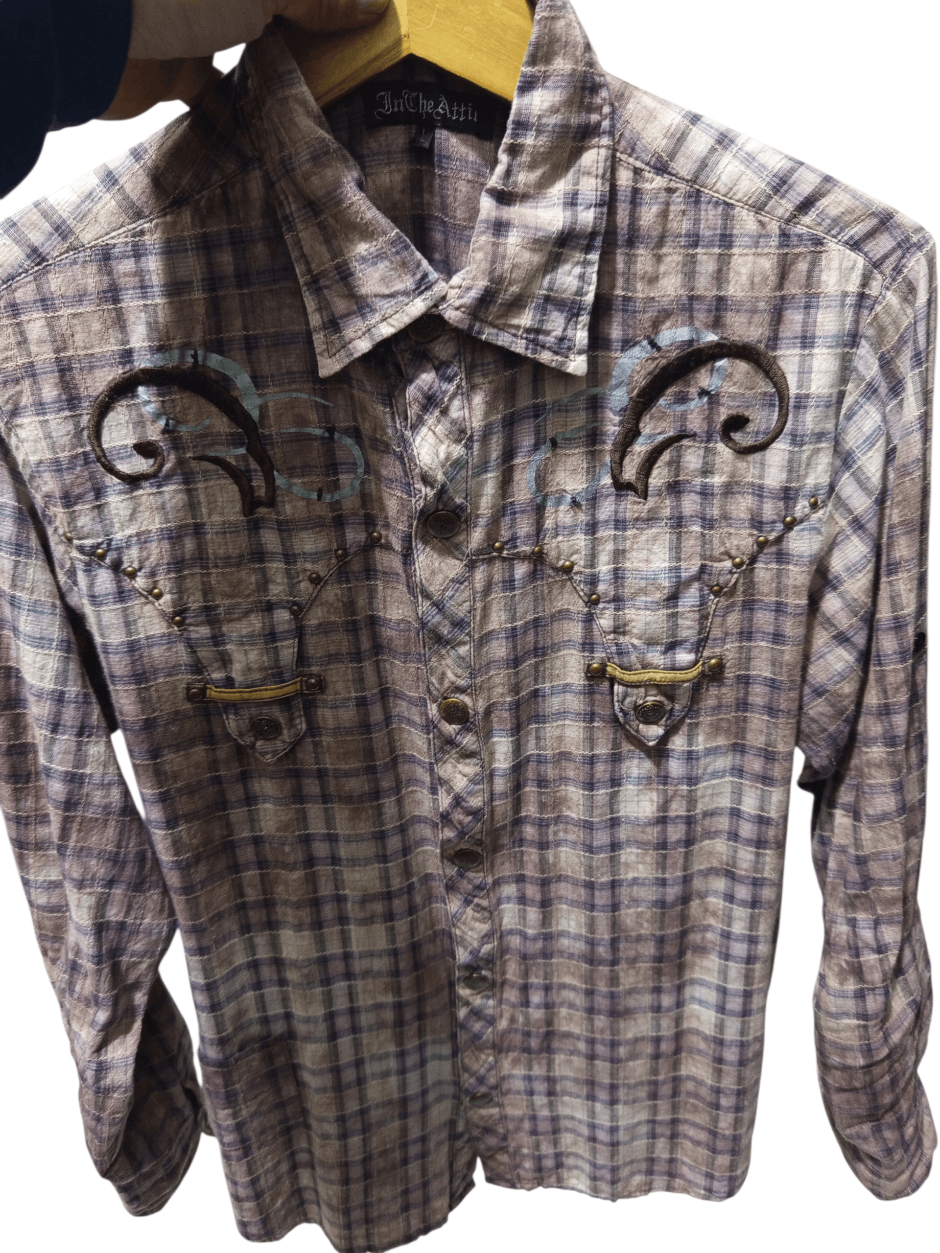 In The Attic In The Attic Western Plaid Snap Shirt Size US L / EU 52-54 / 3 - 5 Thumbnail