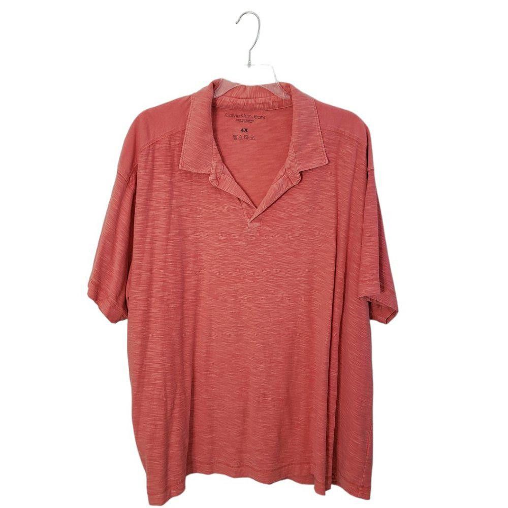 Calvin Klein CT1393 Calvin Klein Polo Shirt Color: Light Orange 4XL Size US XXL / EU 58 / 5 - 1 Thumbnail