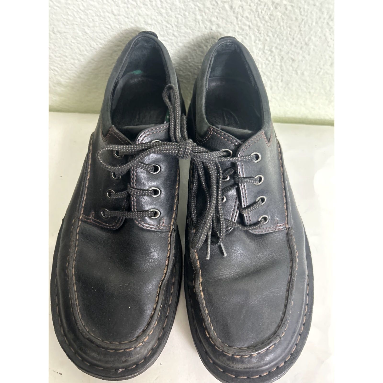 Clarks Clarks Keeler Walk Casual Shoes Men 9 M Black Brown Leather Upper Suede Insole Adjustable Comfort Shoes Mens Size US 9 / EU 42 - 7 Thumbnail