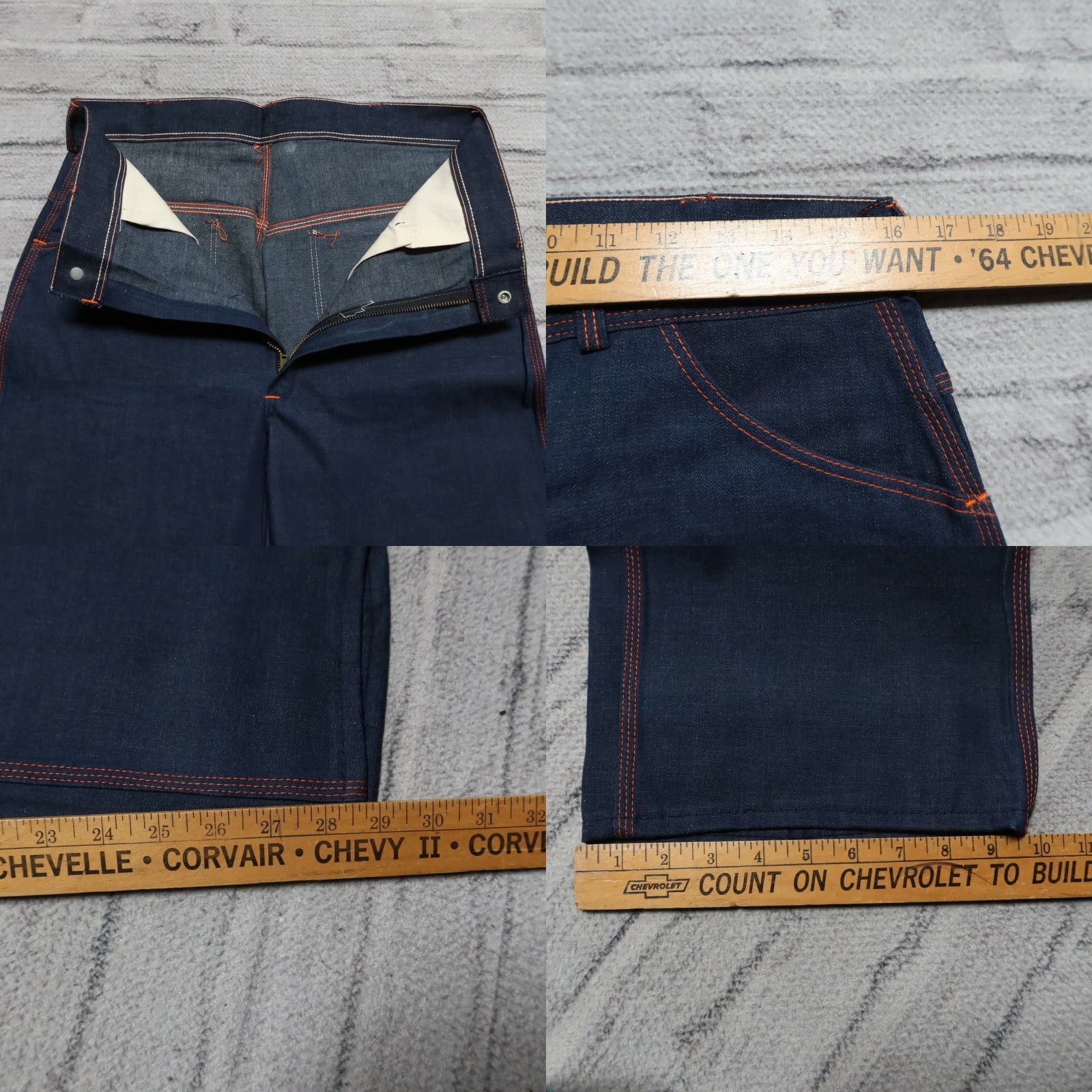 Vintage VINTAGE Copperhead Jeans Denim Men 32x29 Raw 60s Deadstock Sanforized Made in USA Leather? Size US 32 / EU 48 - 8 Thumbnail